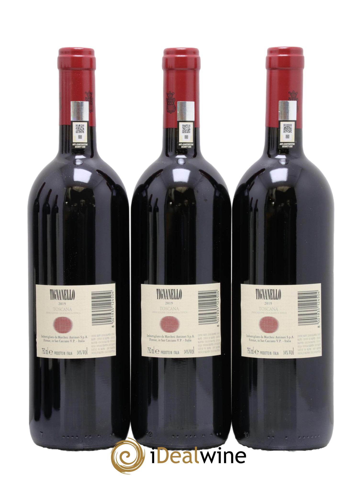 Toscana IGT Tignanello Tenuta Tignanello - Marchesi Antinori 2019 - Posten von 6 Flaschen - 2