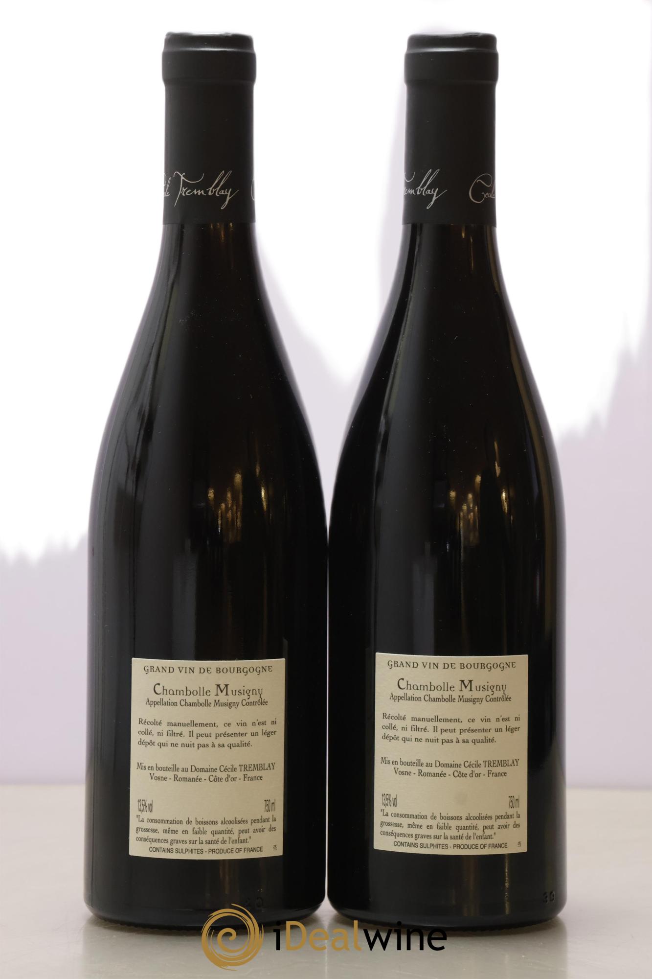 Chambolle-Musigny Les Cabottes Cécile Tremblay 2019 - Lot de 2 bouteilles - 1