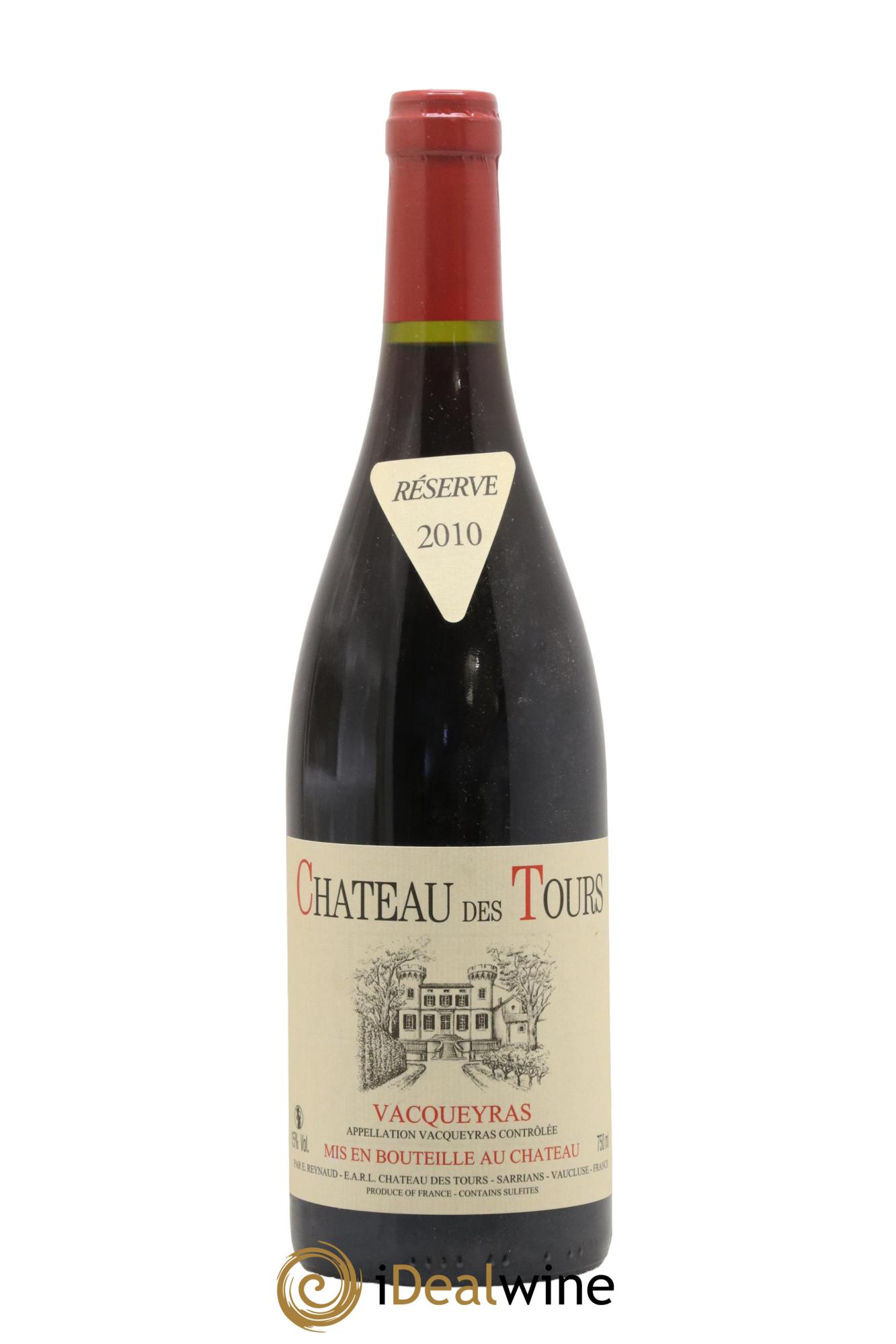 Vacqueyras Château des Tours Emmanuel Reynaud 2010 - Lot de 1 bouteille - 0