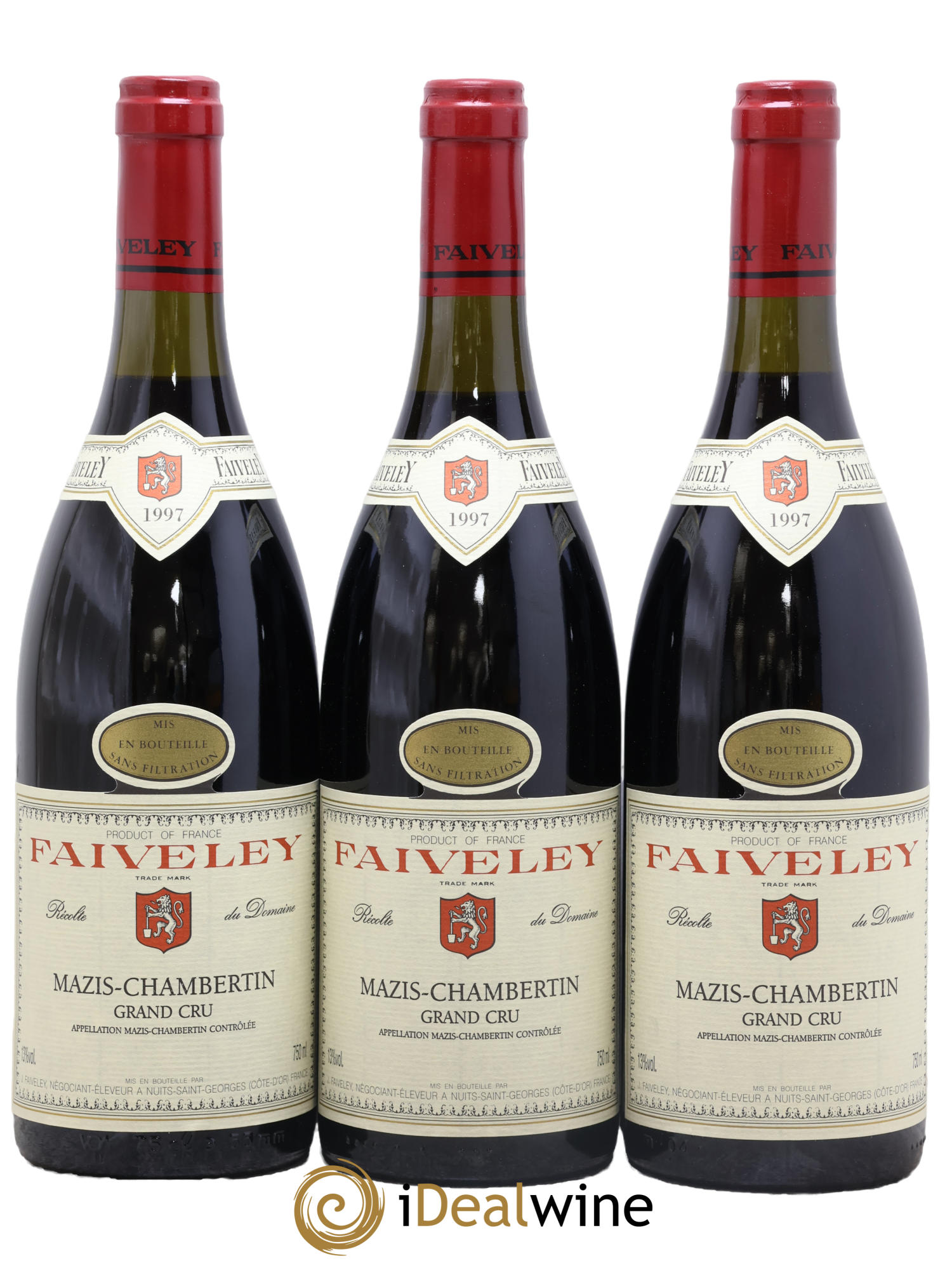 Mazis-Chambertin Grand Cru Faiveley 1997 - Posten von 3 Flaschen - 0