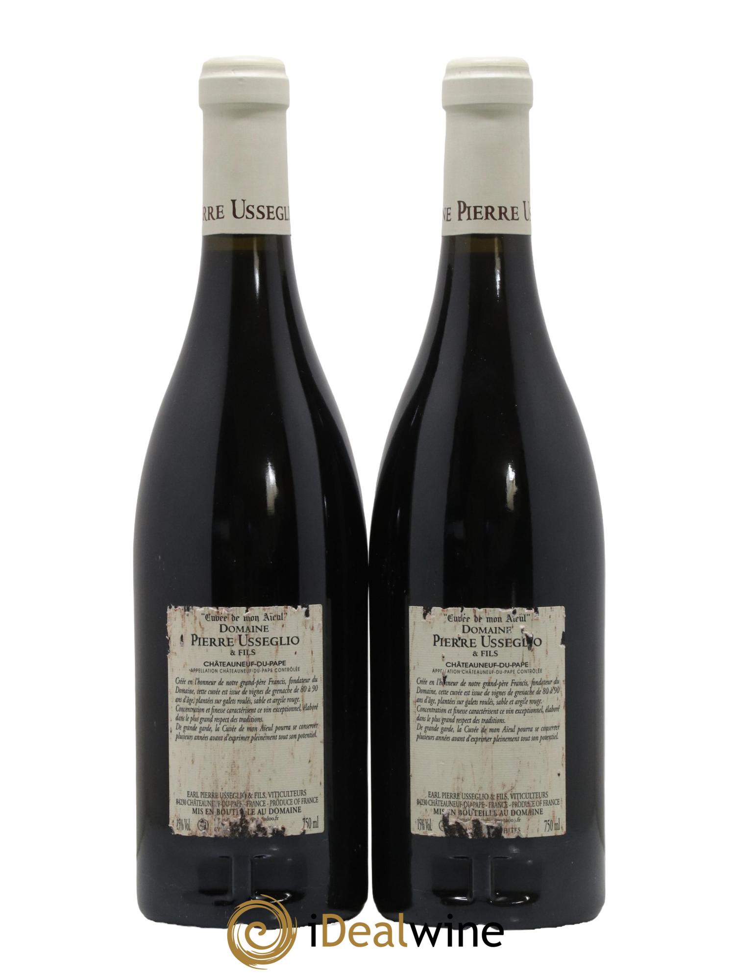 Châteauneuf-du-Pape Cuvée de mon Aïeul Pierre Usseglio & Fils 2010 - Lot de 2 bouteilles - 1