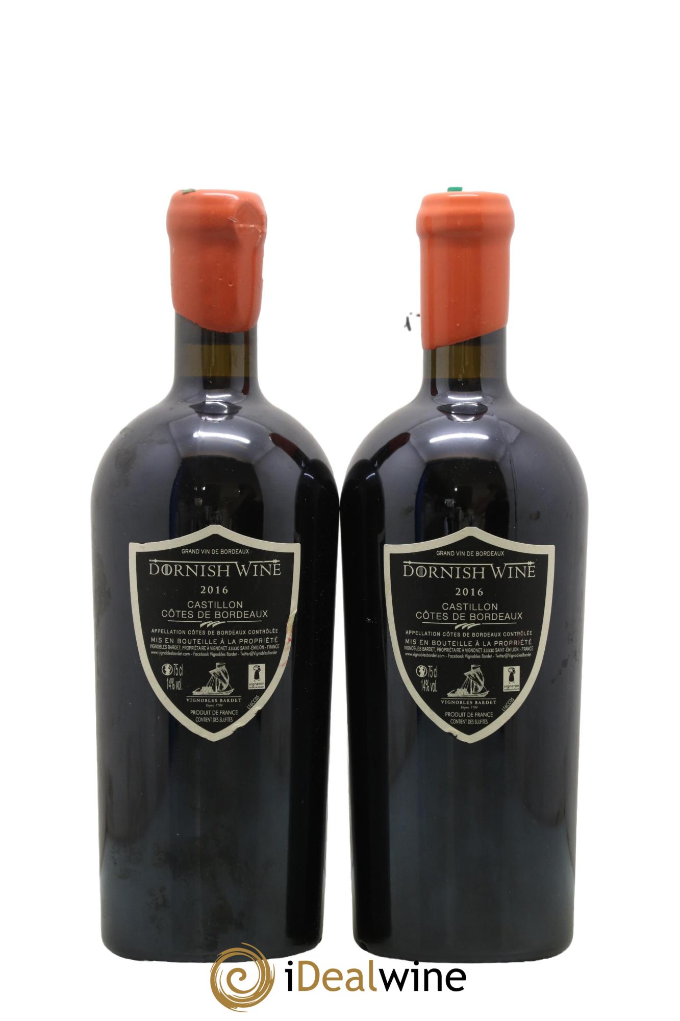 Castillon-Côtes-de-Bordeaux (Côtes-de-Castillon) Dornish Wine Maison Bardet 2016 - Posten von 2 Flaschen - 1