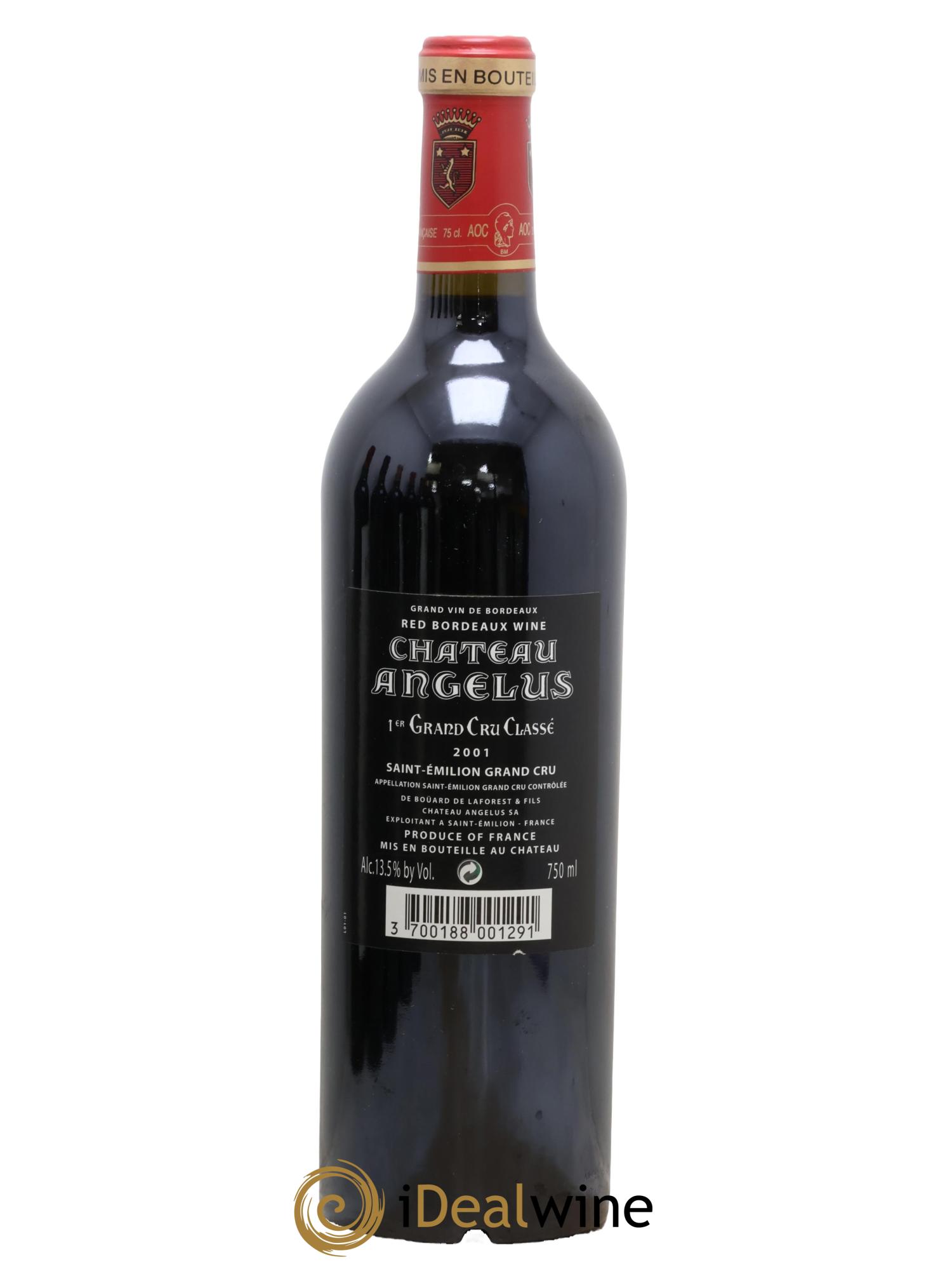 Château Angélus 1er Grand Cru Classé A 2001 - Lot of 1 bottle - 1