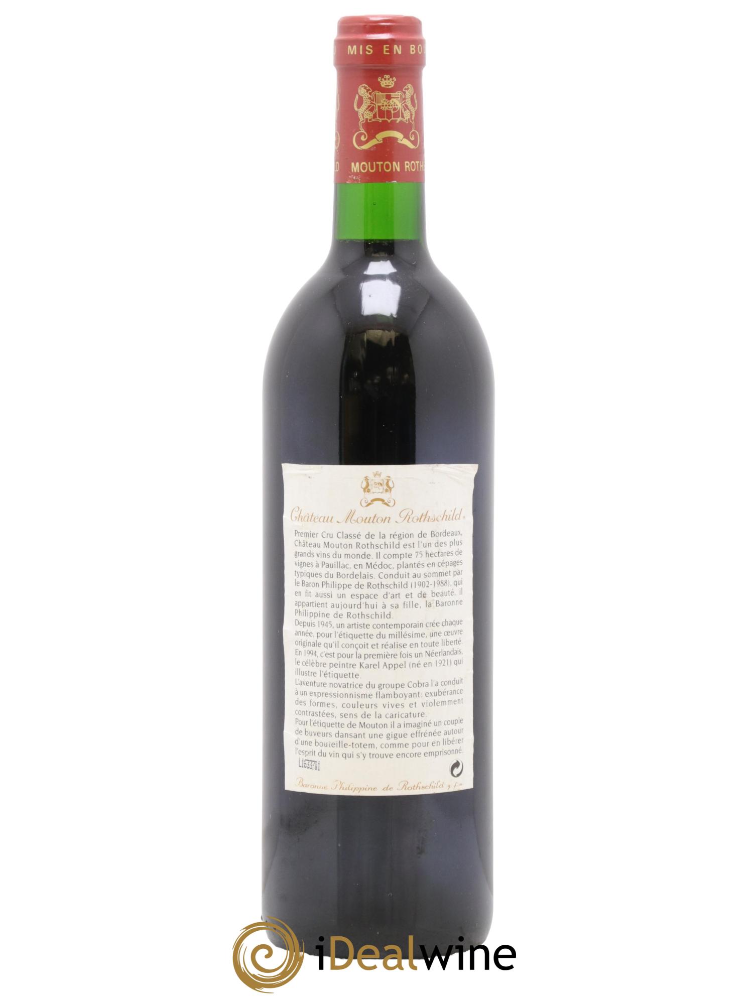 Château Mouton Rothschild 1er Grand Cru Classé 1994 - Lotto di 1 bottiglia - 1