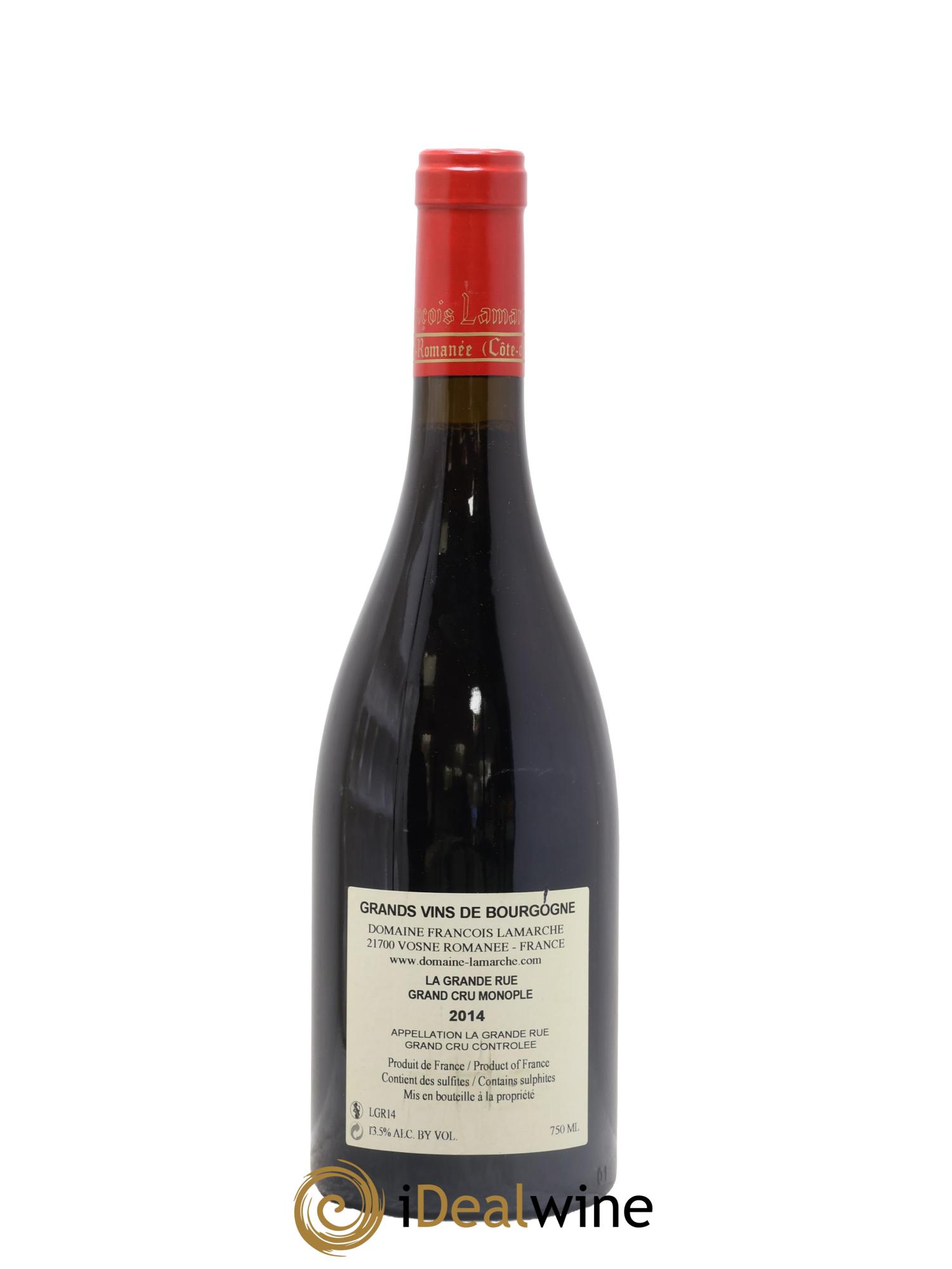 La Grande Rue Grand Cru Lamarche (Domaine) 2014 - Lot de 1 bouteille - 1