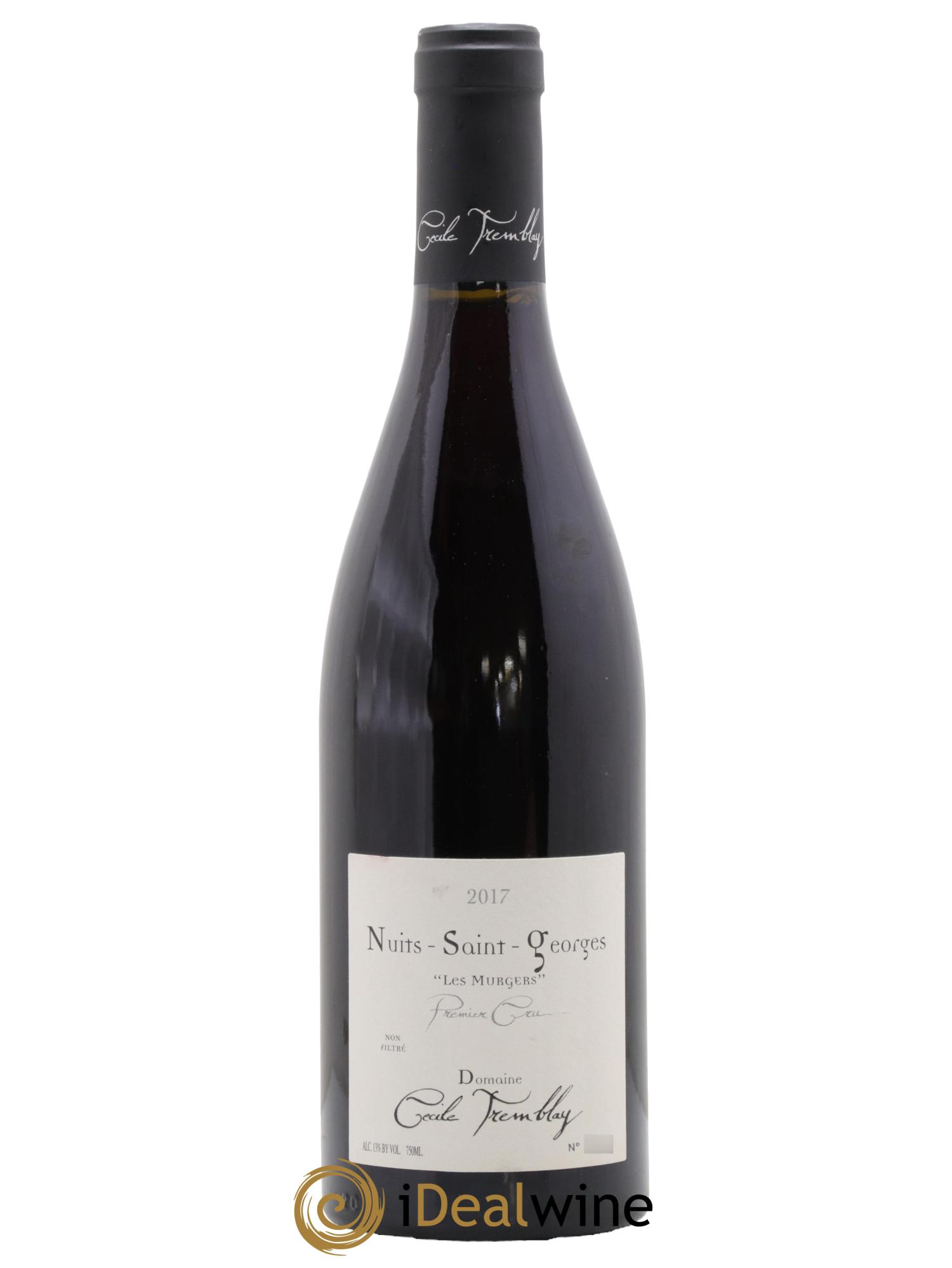 Nuits-Saint-Georges 1er Cru Les Murgers Cécile Tremblay 2017 - Posten von 1 Flasche - 0
