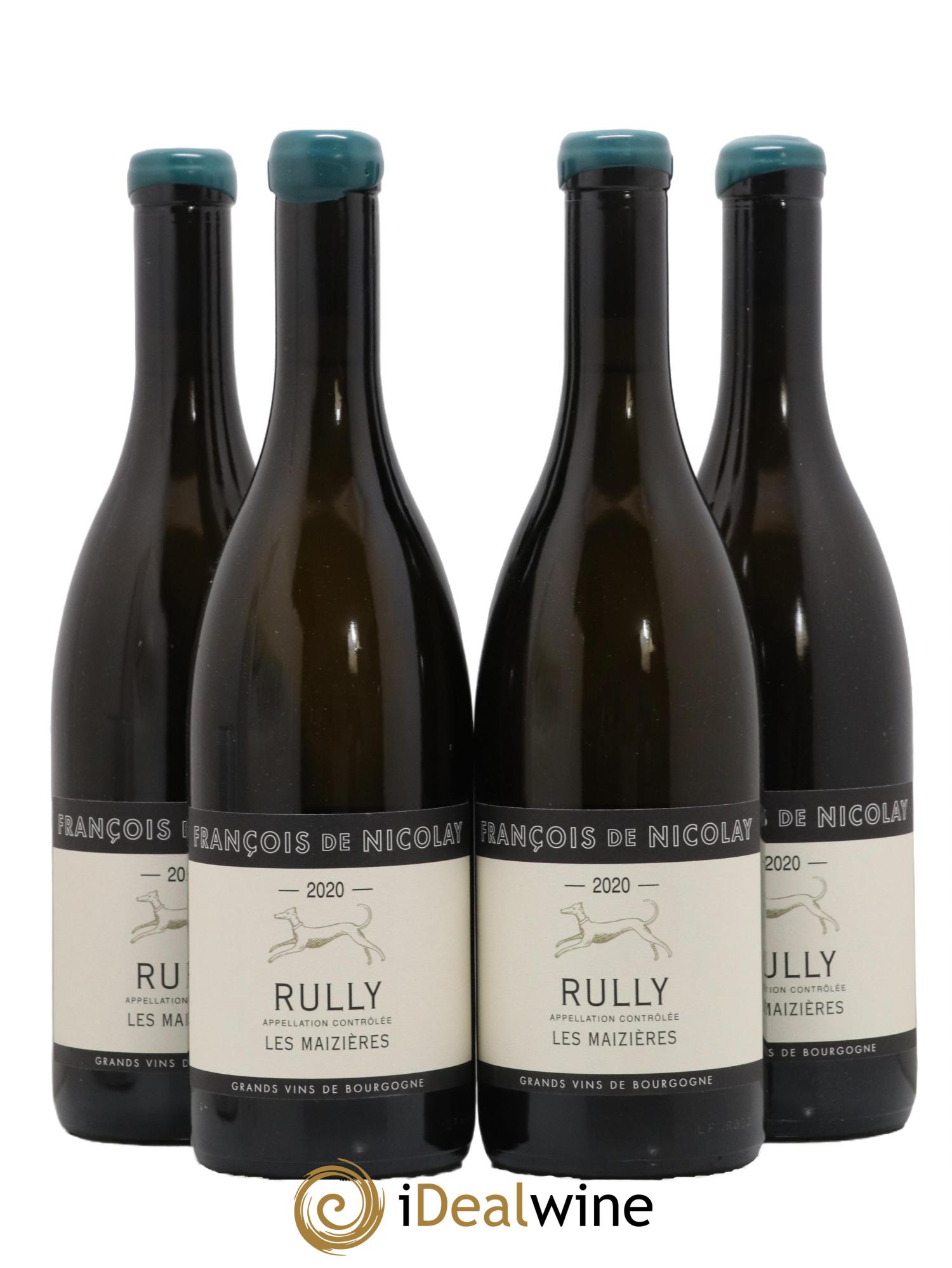 Rully Les Maizières François de Nicolay 2020 - Lot de 4 bouteilles - 0