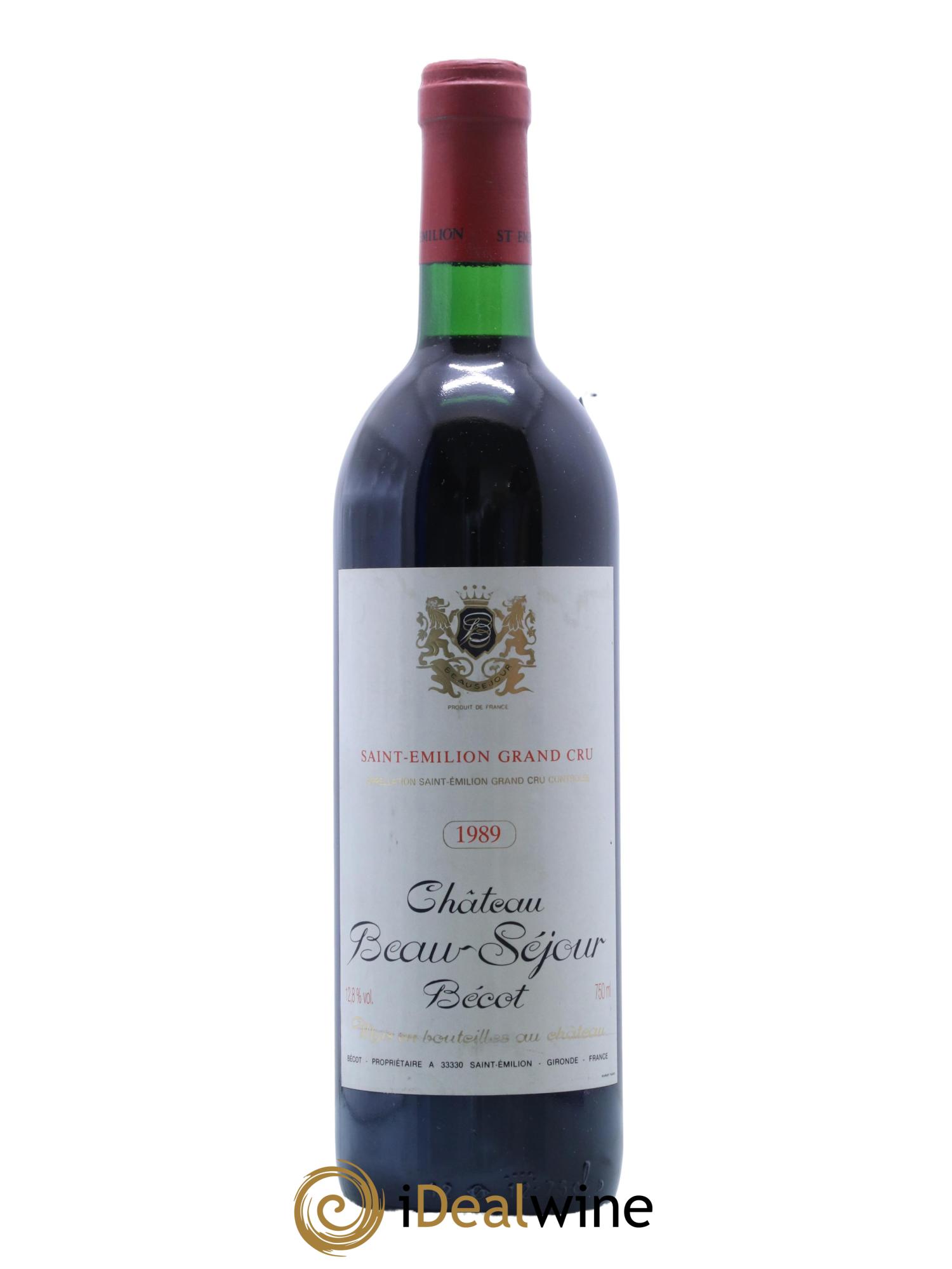Château Beau-Séjour Bécot 1er Grand Cru Classé B 1989 - Lot de 1 bouteille - 0