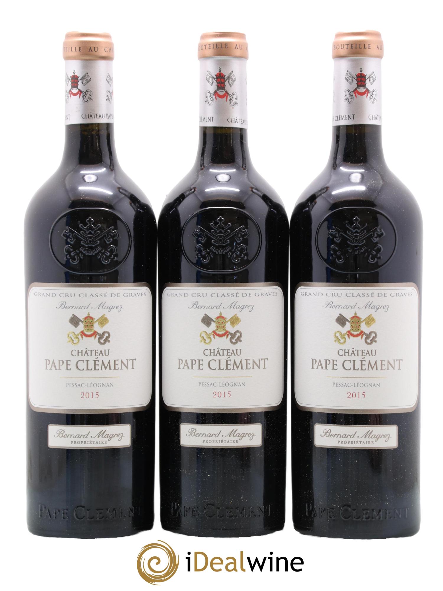 Château Pape Clément Cru Classé de Graves 2015 - Lot de 6 bouteilles - 1