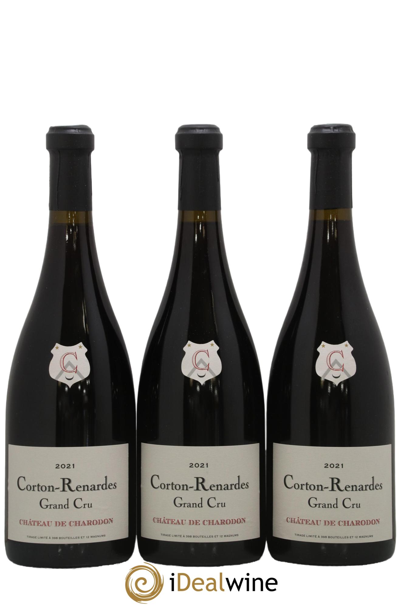 Corton-Renardes Grand Cru Château de Charodon Château Charodon 2021 - Lot de 3 bouteilles - 0