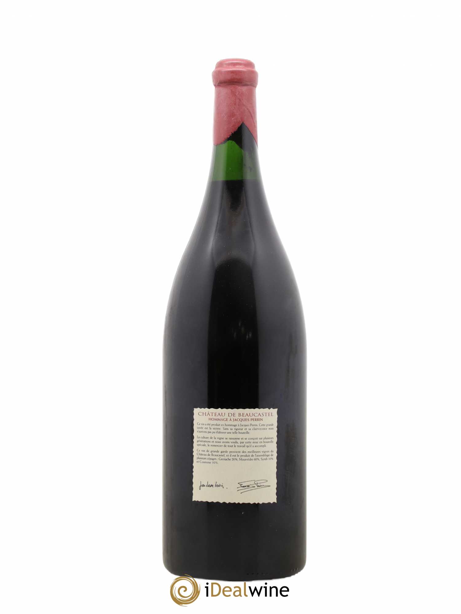 Châteauneuf-du-Pape Château de Beaucastel Hommage à Jacques Perrin Famille Perrin 2001 - Lot de 1 double magnum - 1
