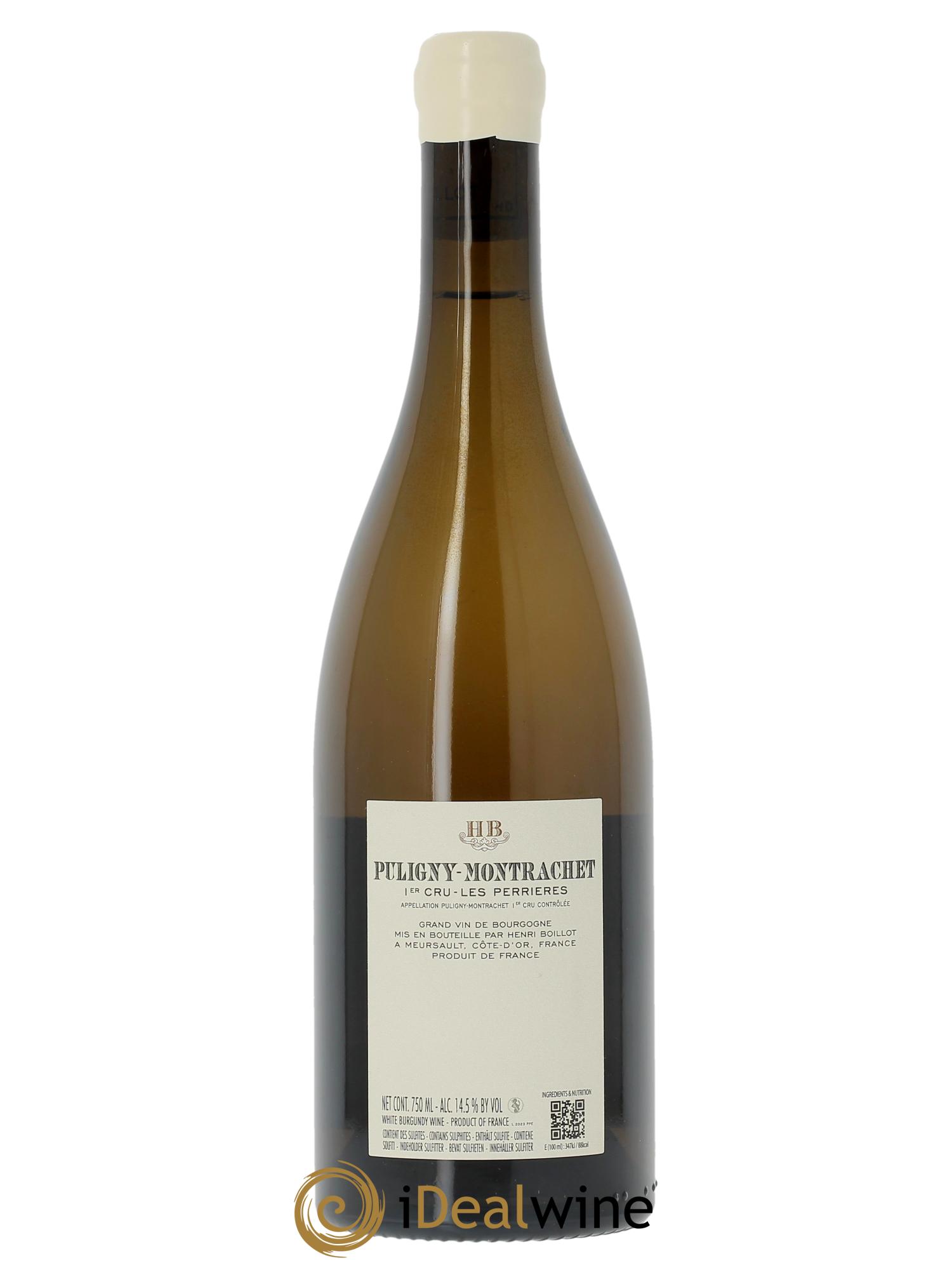 Puligny-Montrachet 1er Cru Les Perrières Henri Boillot (Domaine) 2023 - Lot de 1 bouteille - 1