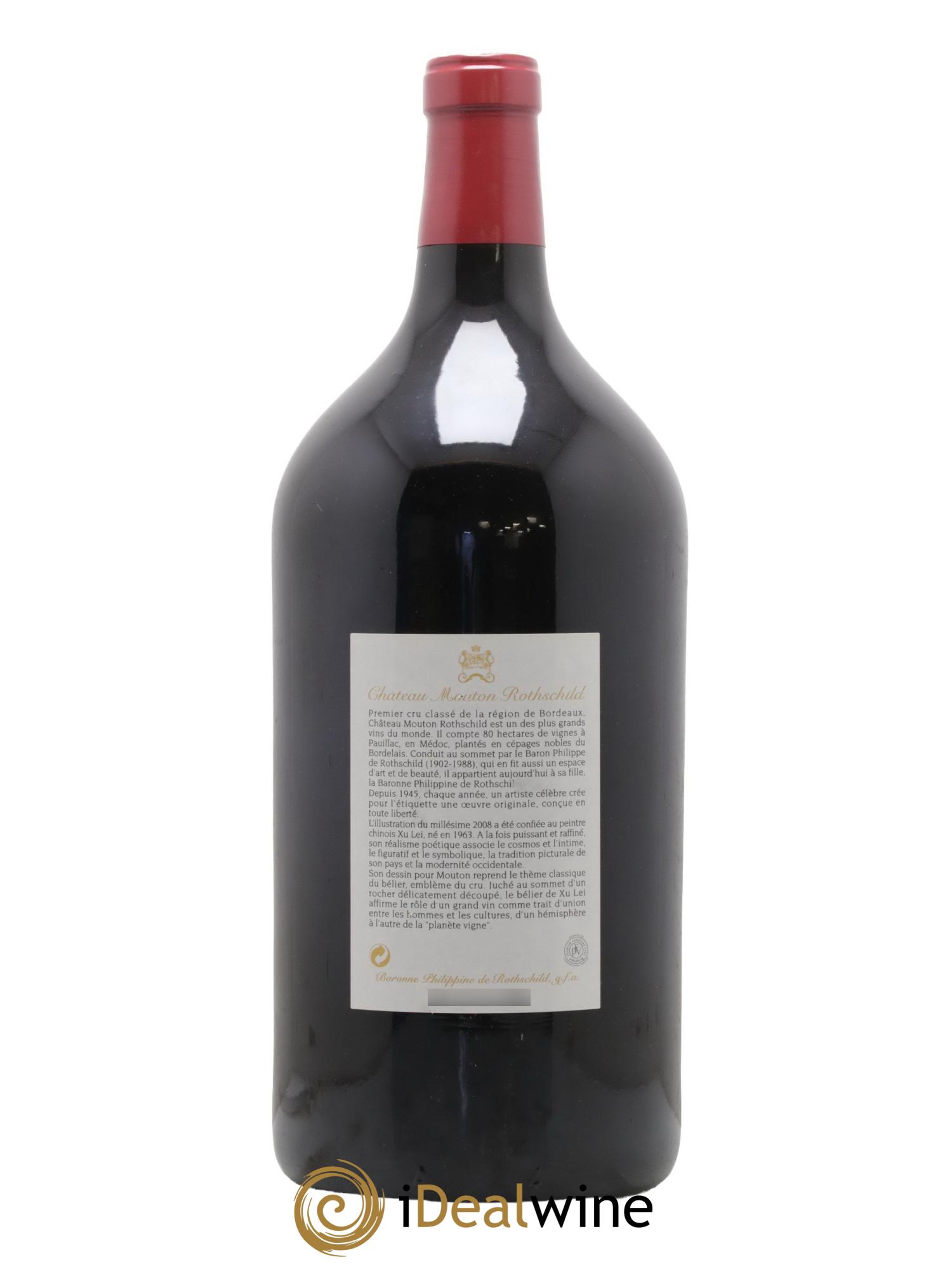Château Mouton Rothschild 1er Grand Cru Classé 2008 - Lot de 1 double magnum - 1