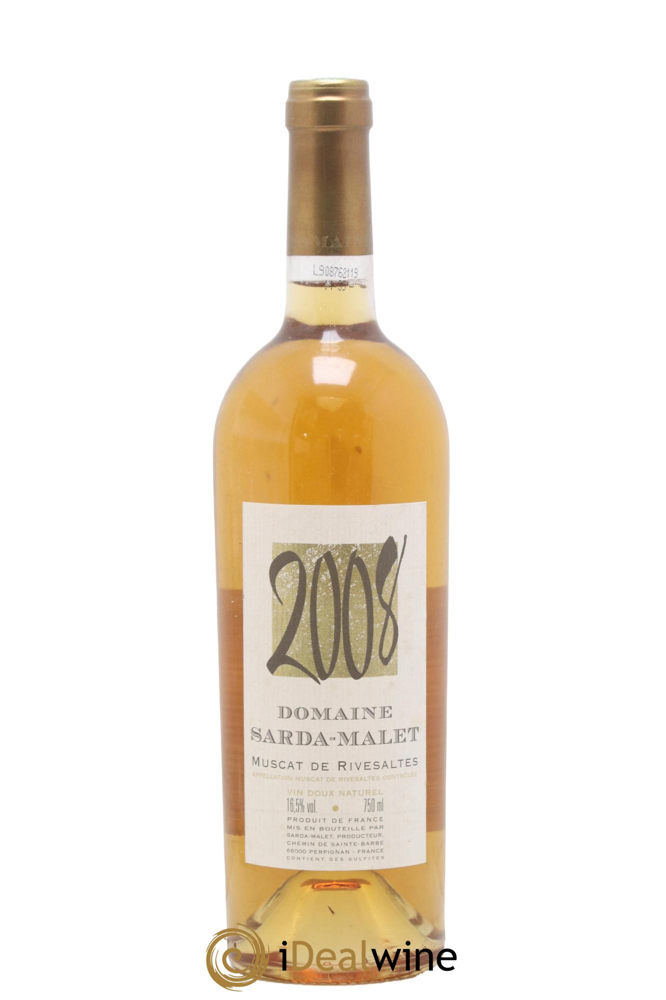 Muscat de Rivesaltes Domaine Sarda-Malet 2008 - Posten von 1 Flasche - 0