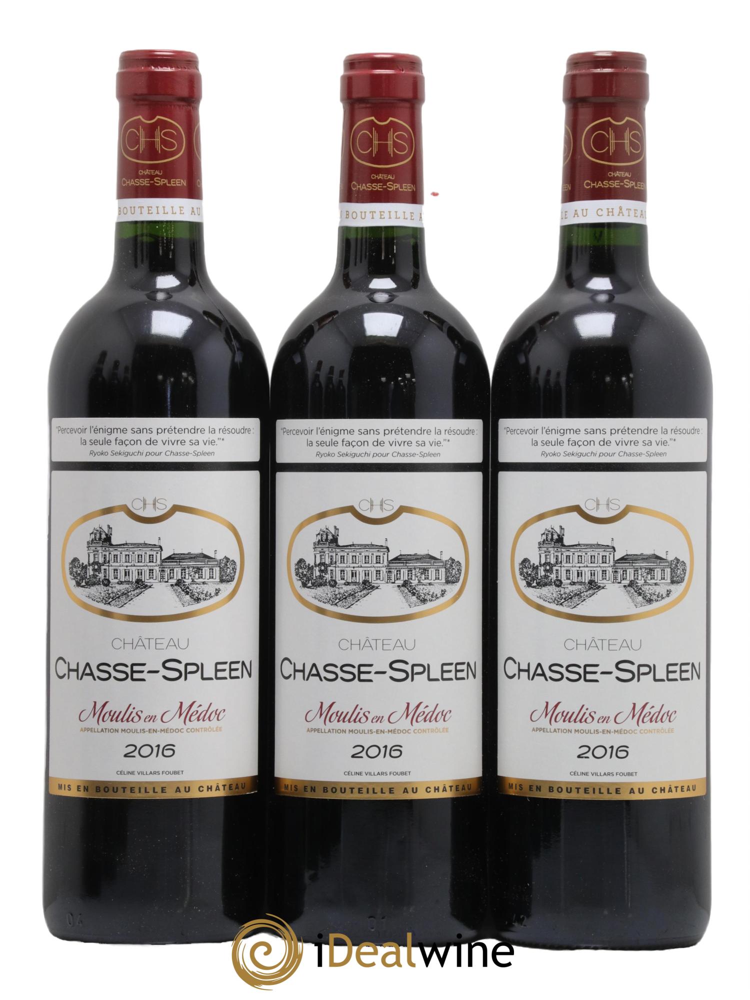 Château Chasse Spleen  2016 - Lot de 6 bouteilles - 1