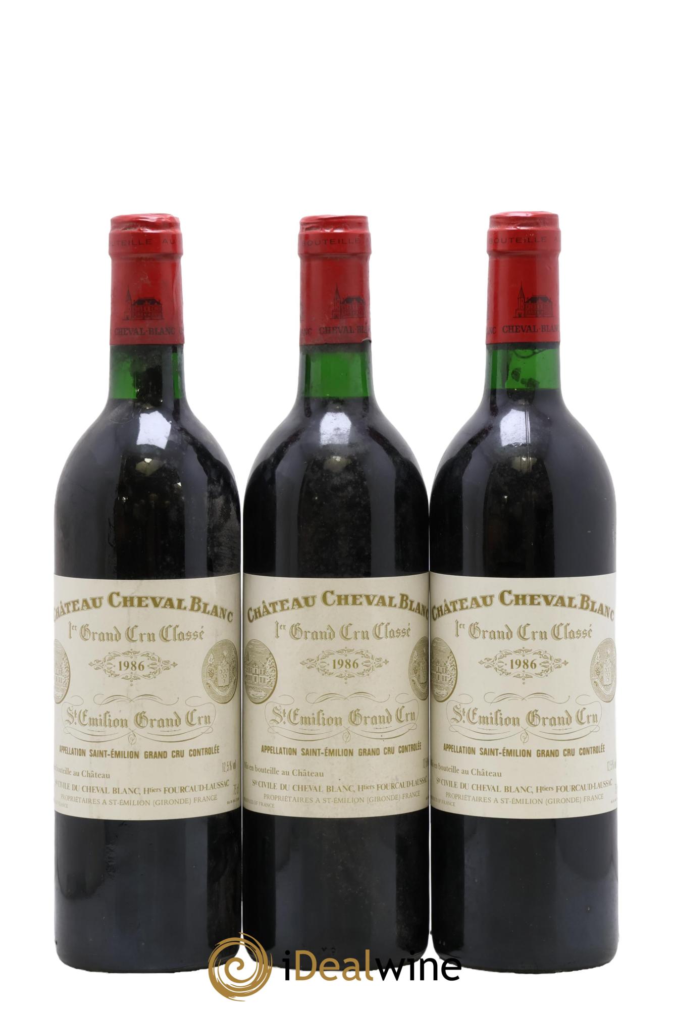 Château Cheval Blanc 1er Grand Cru Classé A 1986 - Lot de 6 bouteilles - 2