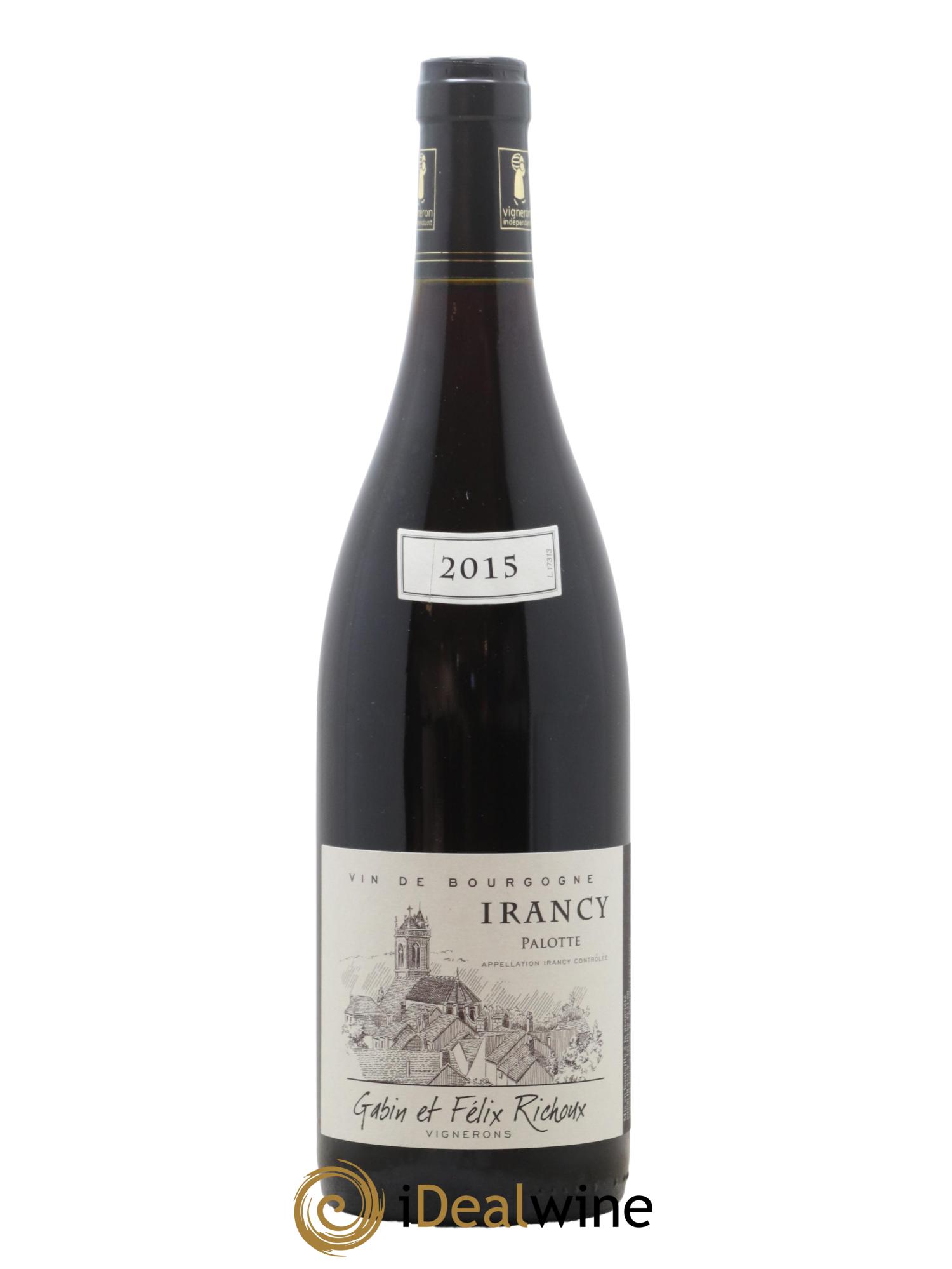 Irancy Palotte Richoux 2015 - Lot de 1 bouteille - 0