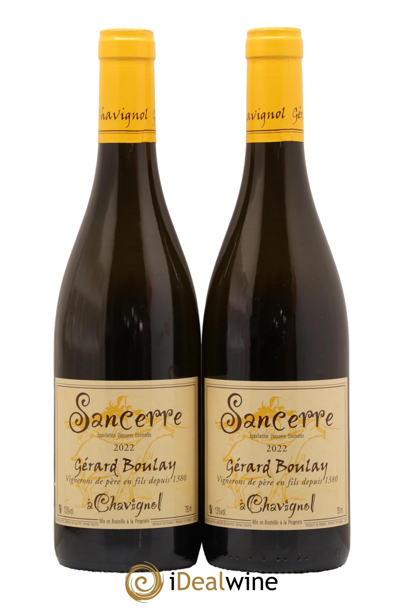Sancerre Gérard Boulay 2022 - Lot de 2 bouteilles - 0