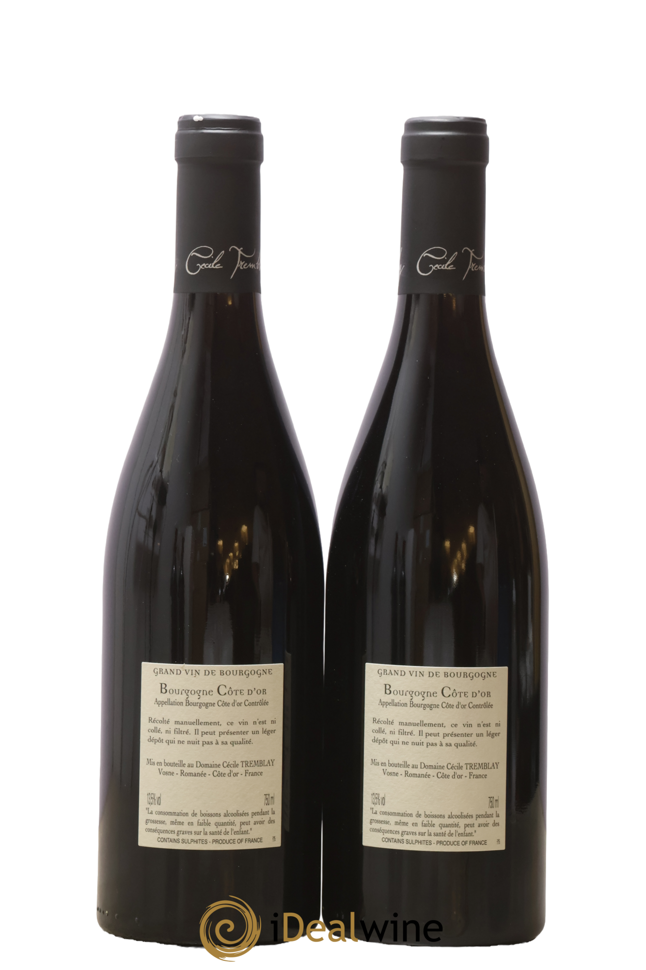 Bourgogne Côte-d'Or Cécile Tremblay 2018 - Lot de 2 bouteilles - 1