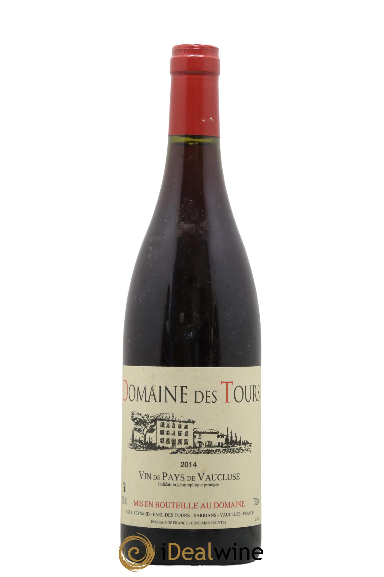 Vaucluse (Vin de Pays de Vaucluse) Domaine des Tours Emmanuel Reynaud 2014 - Lot de 1 bouteille - 0