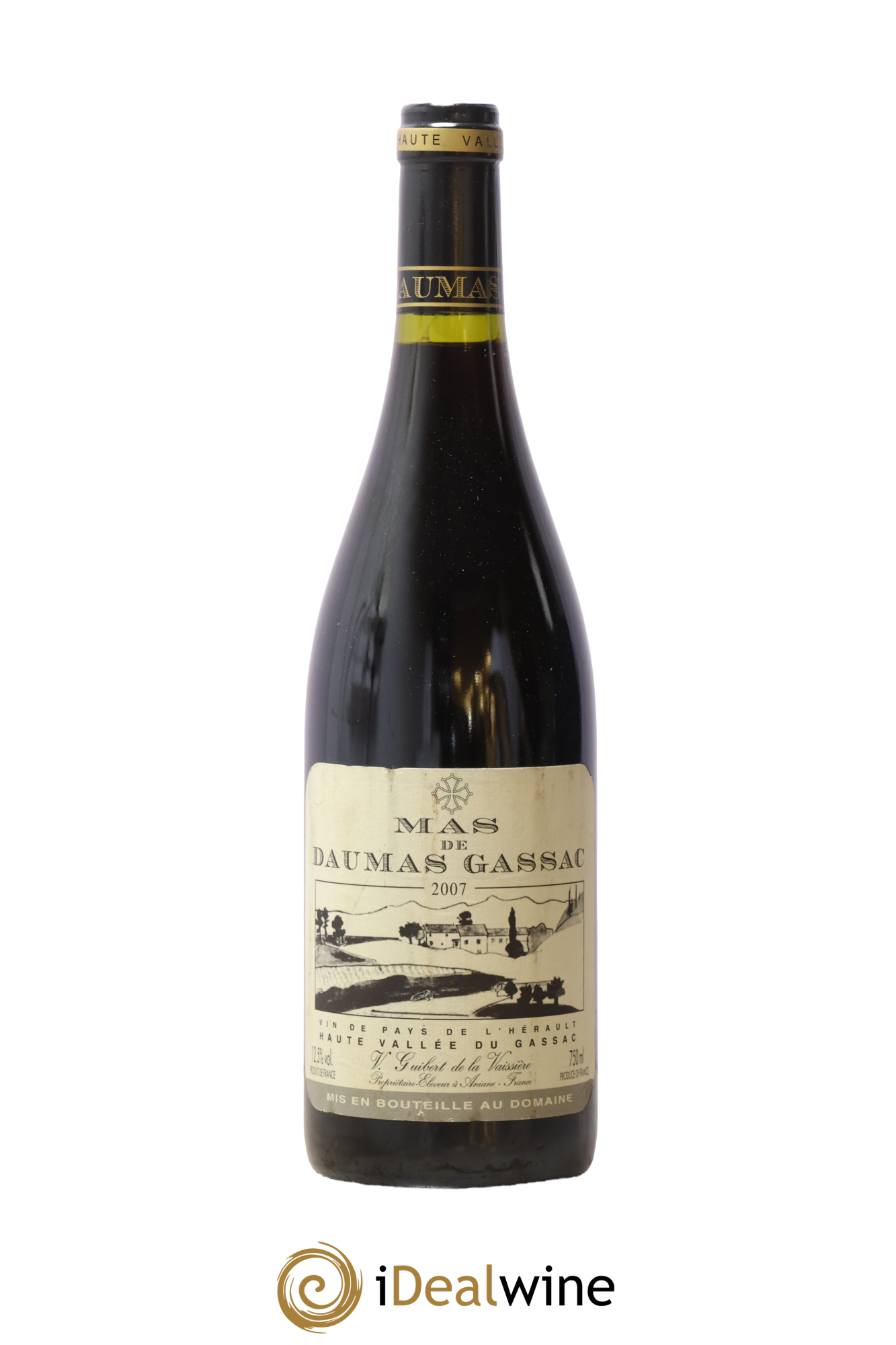 Saint-Guilhem-le-Désert - Cité d'Aniane Mas Daumas Gassac Famille Guibert de La Vaissière 2007 - Posten von 1 Flasche - 0