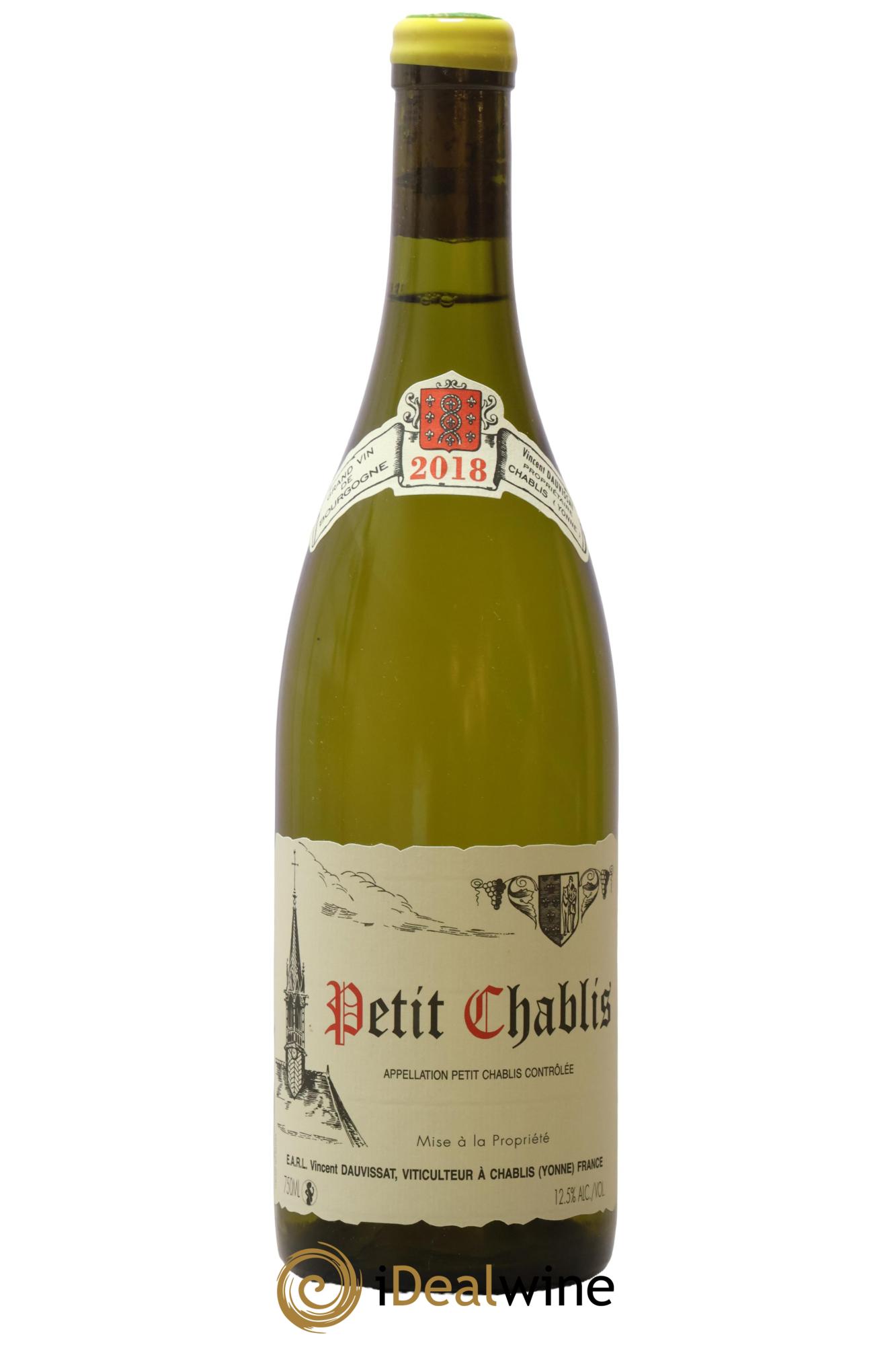 Petit Chablis Vincent Dauvissat (Domaine) 2018 - Lot of 1 bottle - 0