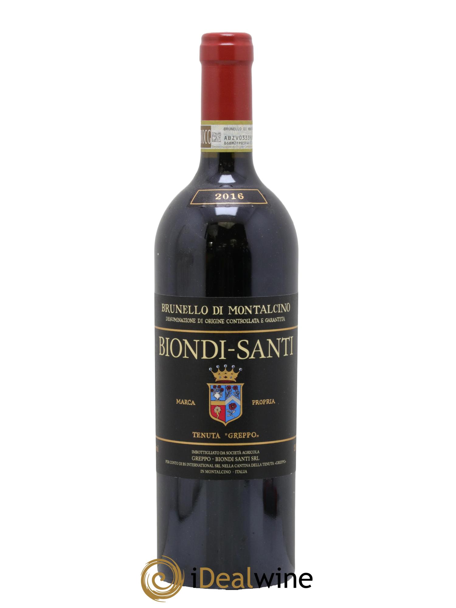 Brunello di Montalcino DOCG Biondi-Santi Tenuta Greppo 2016 - Lotto di 1 bottiglia - 0