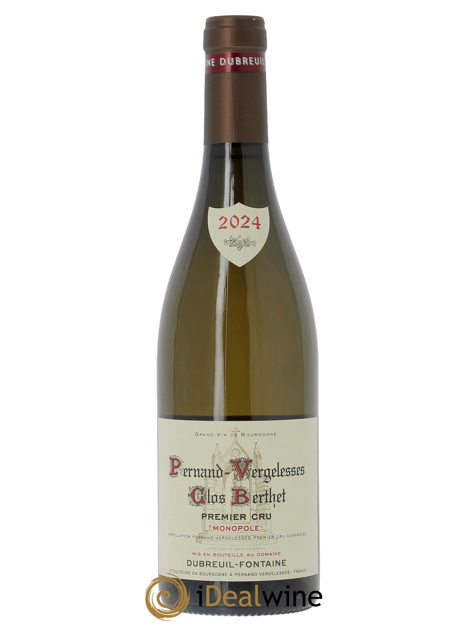 Pernand-Vergelesses 1er Cru Clos Berthet Monopole Domaine Dubreuil Fontaine 2024 - Posten von 1 Flasche - 0