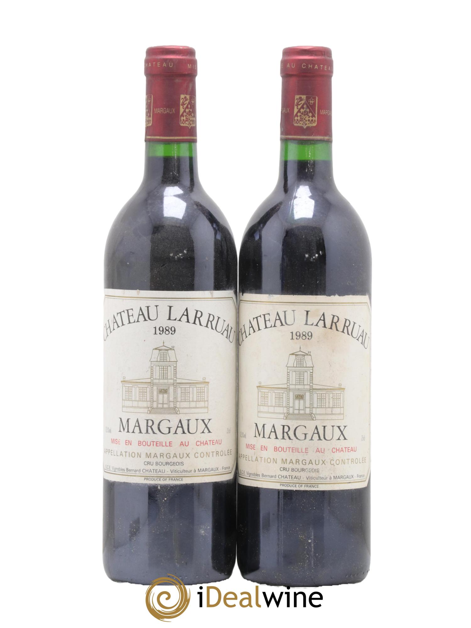 Château Larruau 1989 - Lot de 2 bouteilles - 0