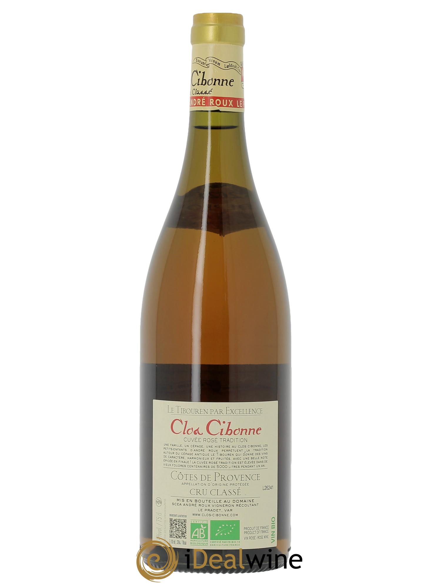 Côtes de Provence Clos Cibonne Tibouren  2024 - Lot de 1 bouteille - 1