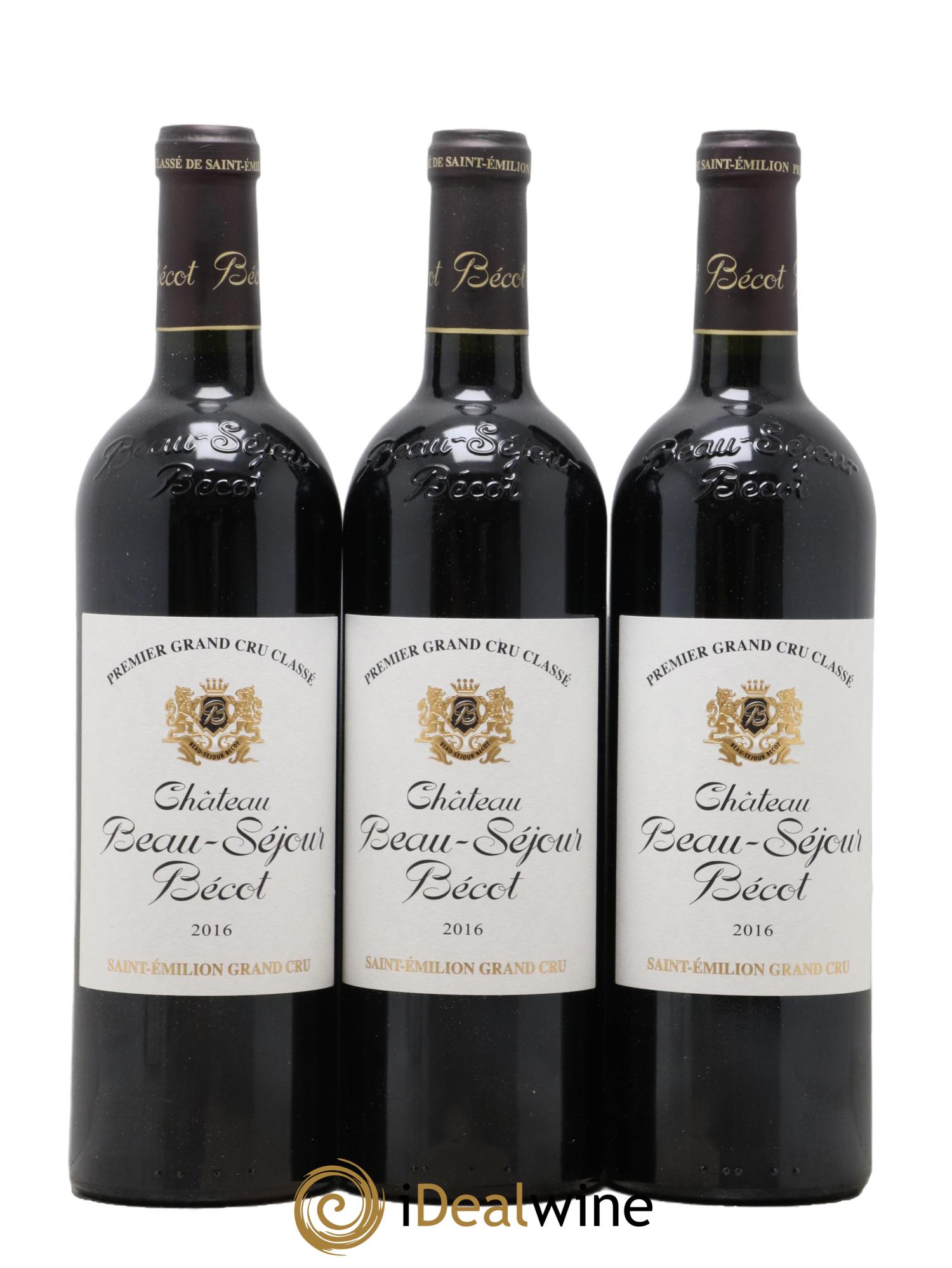 Château Beau-Séjour Bécot 1er Grand Cru Classé B 2016 - Lotto di 6 bottiglie - 2