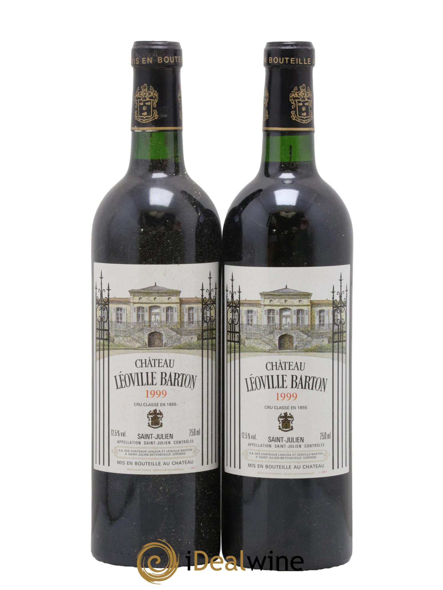 Château Léoville Barton 2ème Grand Cru Classé 1999 - Lot de 2 bouteilles - 0