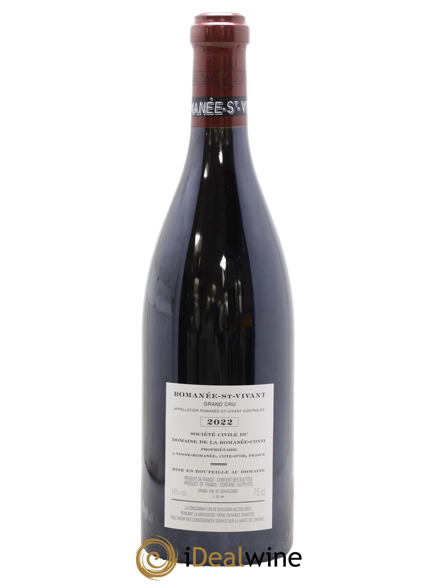 Romanée-Saint-Vivant Grand Cru Domaine de la Romanée-Conti 2022 - Lotto di 1 bottiglia - 1