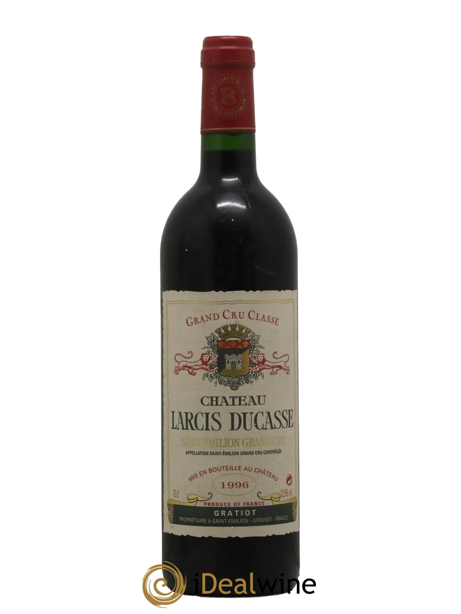 Château Larcis Ducasse 1er Grand Cru Classé B 1996 - Lot de 1 bouteille - 0
