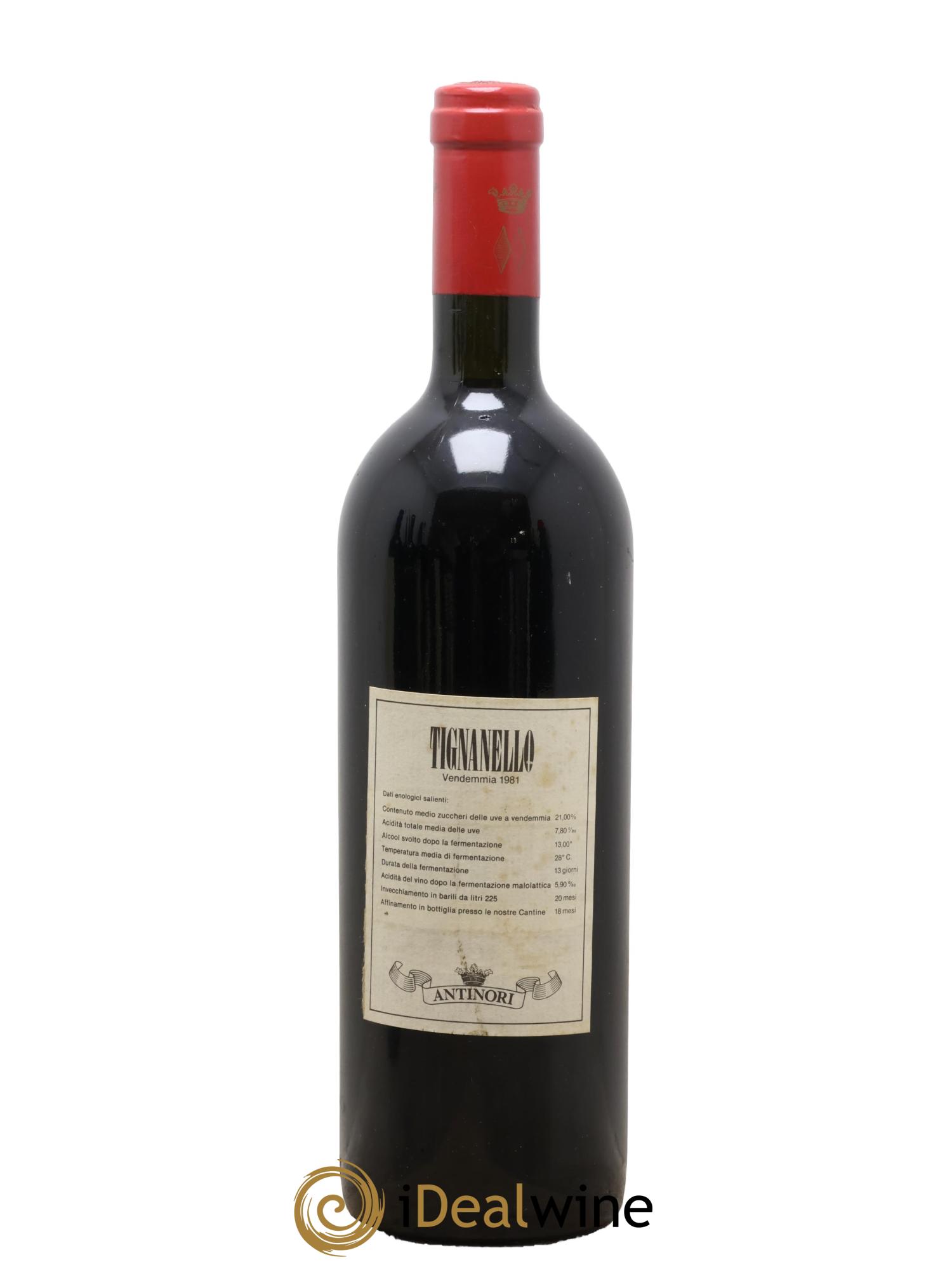 Toscana IGT Solaia Tenuta Tignanello - Marchesi Antinori 1981 - Lotto di 1 bottiglia - 1