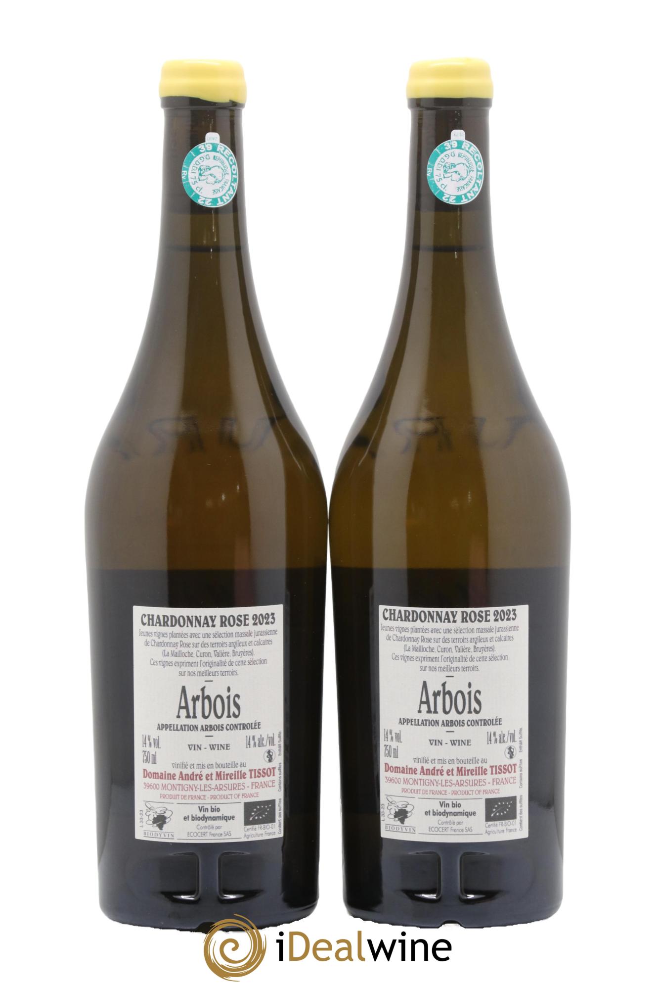 Arbois Rose Massale Bénédicte et Stéphane Tissot 2023 - Lot of 2 bottles - 1