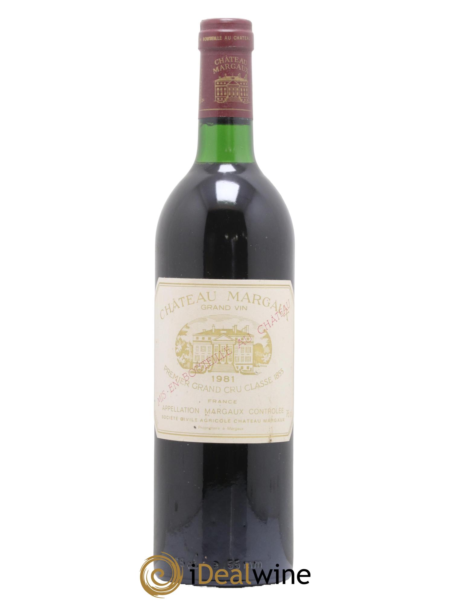 Château Margaux 1er Grand Cru Classé 1981 - Lot de 1 bouteille - 0