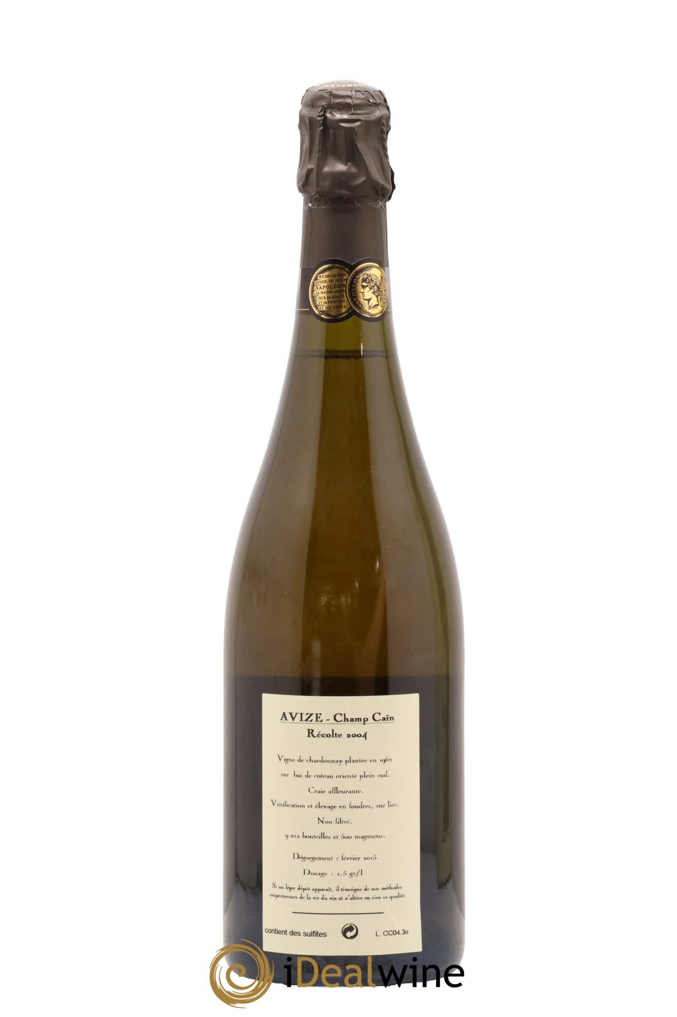 Avize Champ Caïn Extra-Brut Jacquesson 2004 - Lot de 1 bouteille - 2
