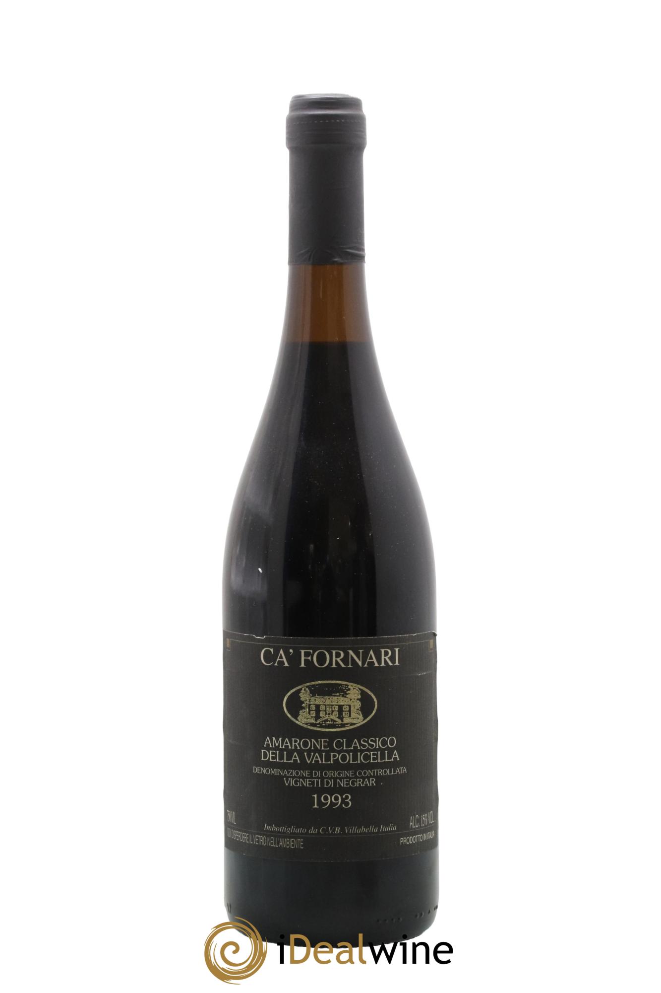 Amarone della Valpolicella DOC Ca'Fornari 1993 - Lot de 1 bouteille - 0
