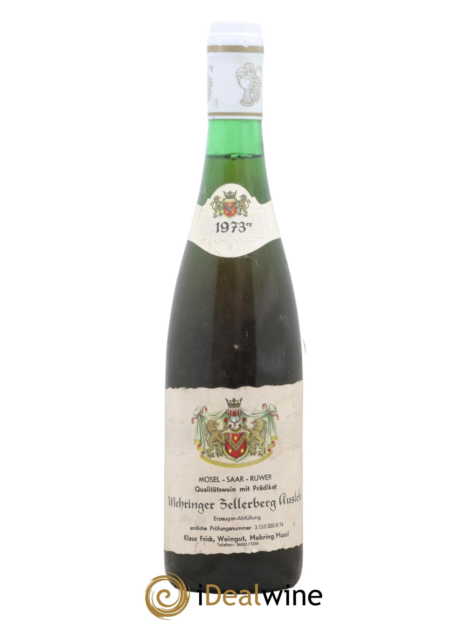 Allemagne Mosel-Saar Auslese Mehringer Goldkupp Weingut Frick Schmitt 1973 - Lot de 1 bouteille - 0