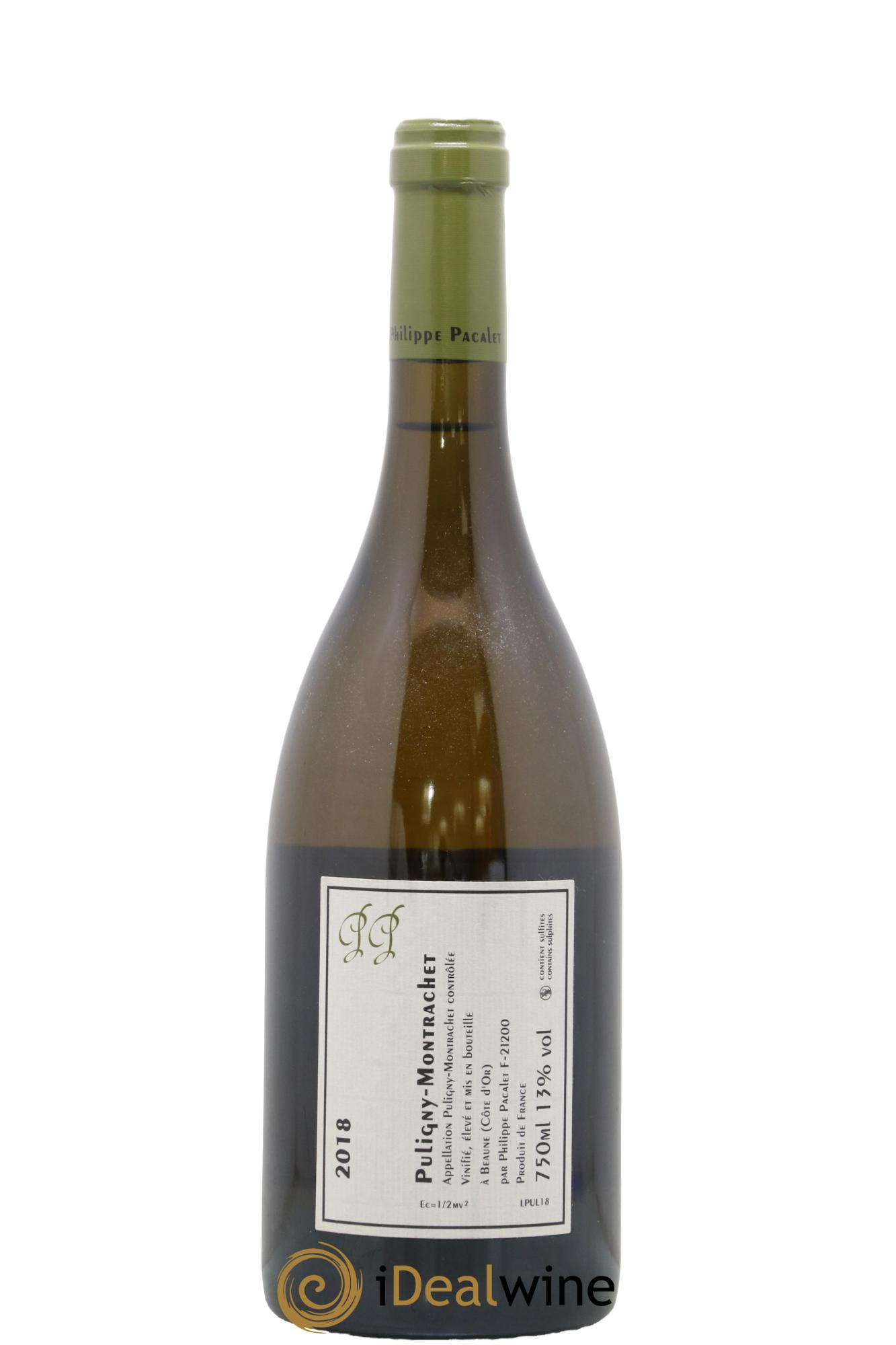 Puligny-Montrachet Philippe Pacalet 2018 - Lot de 1 bouteille - 1