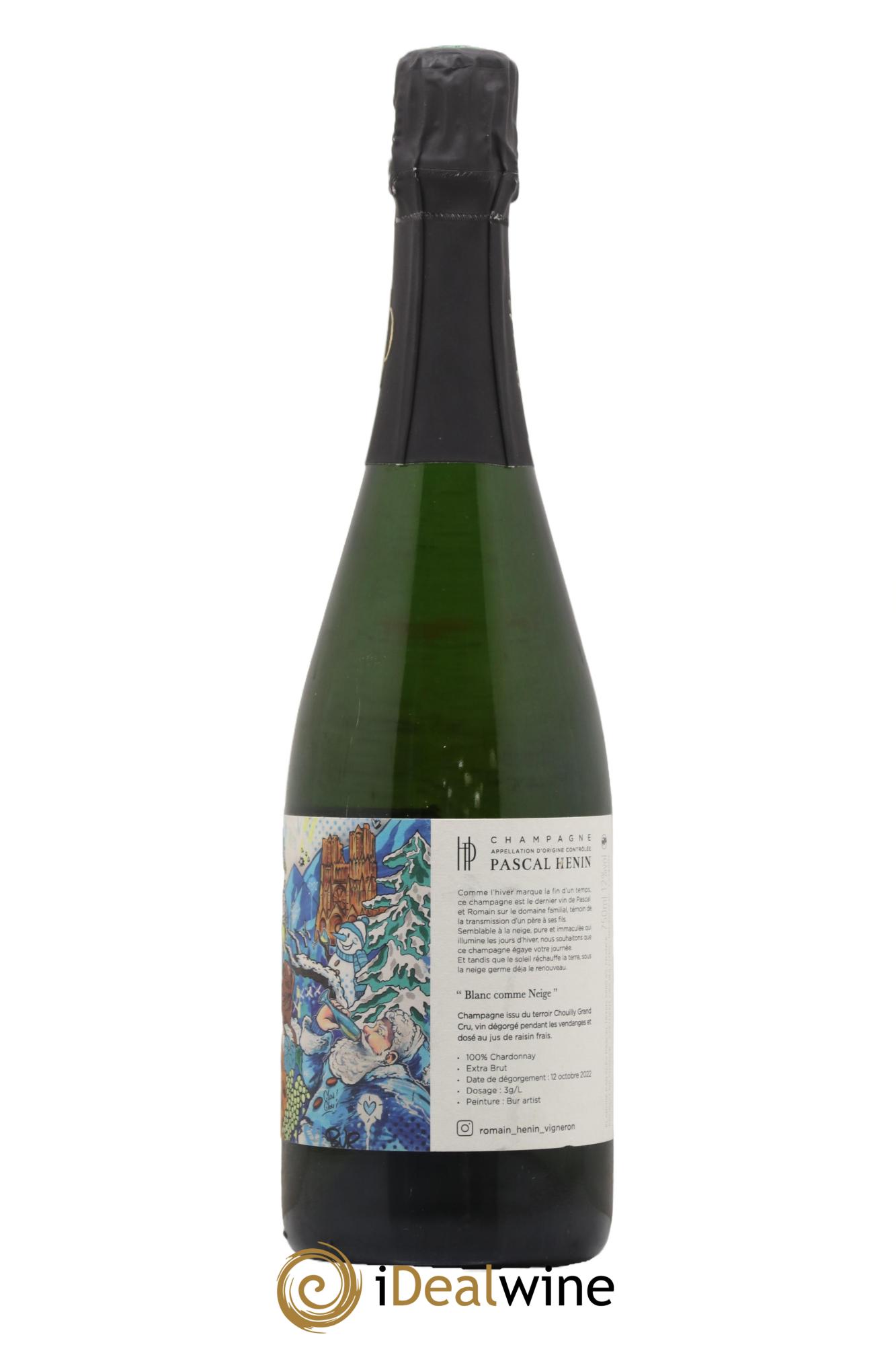 Blanc Comme Neige Pascal Henin - Romain Henin - Lot de 1 bouteille - 1