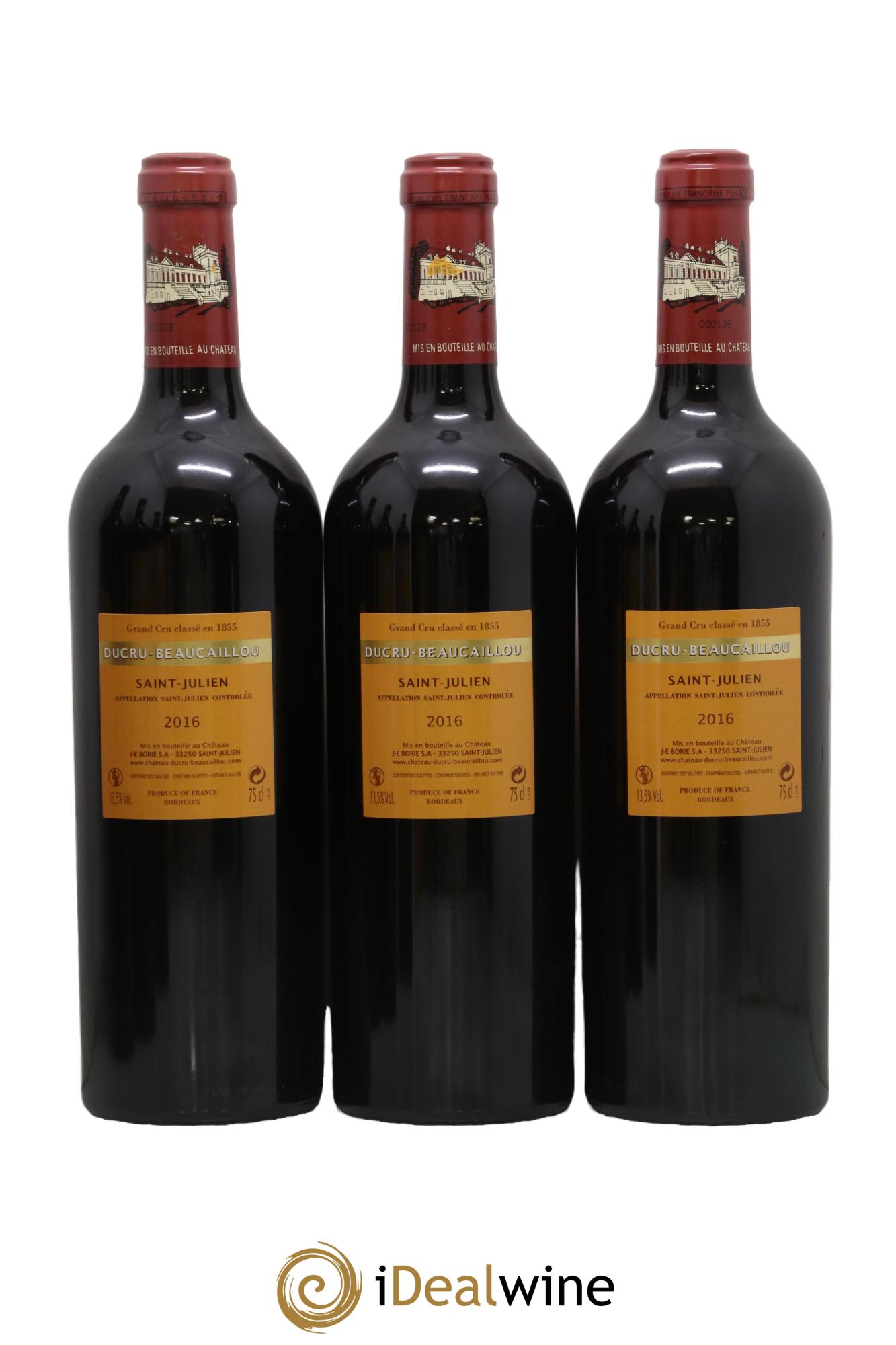 Château Ducru Beaucaillou 2ème Grand Cru Classé 2016 - Lot of 6 bottles - 3