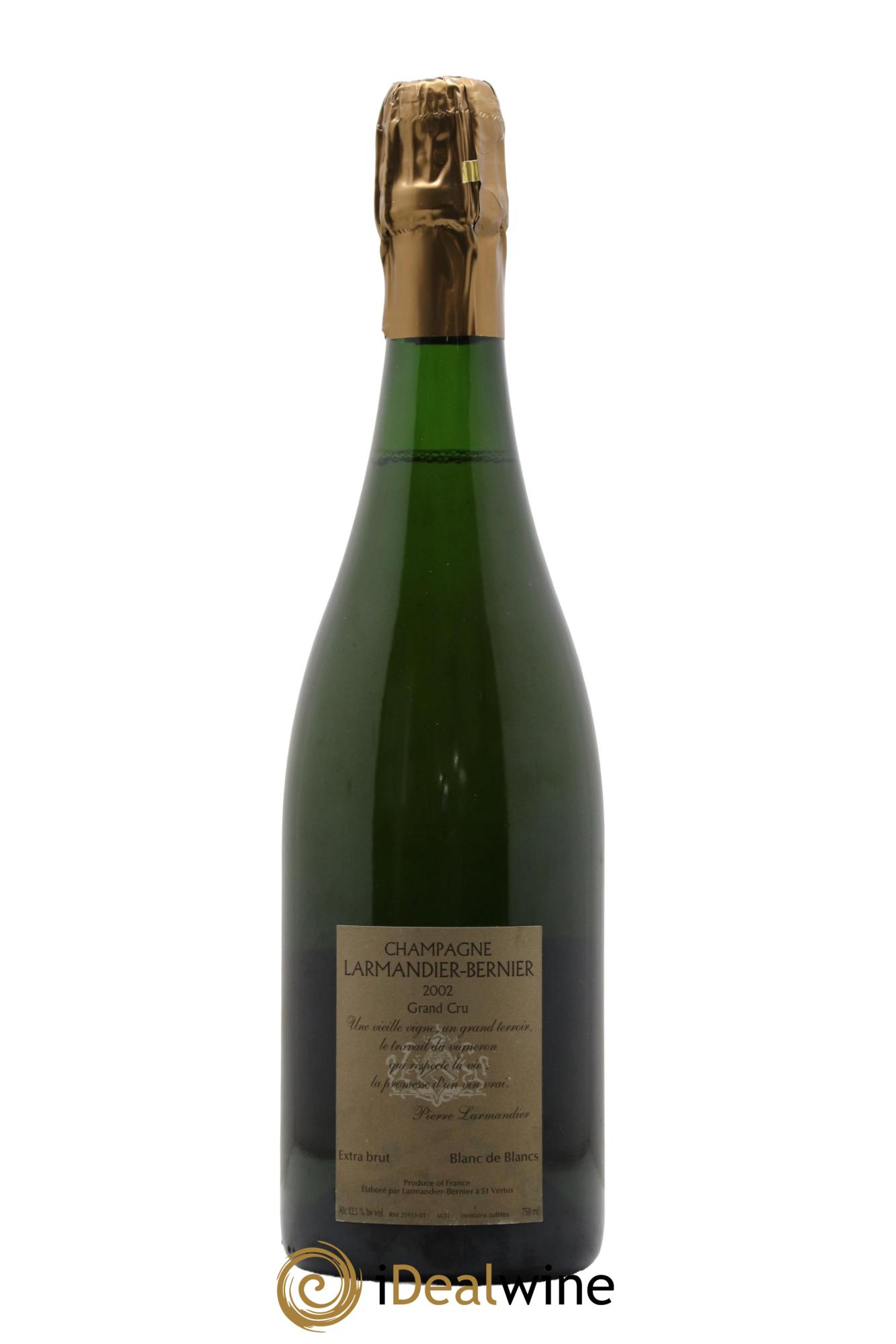 Vieille Vigne de Cramant Grand Cru Extra-Brut Larmandier-Bernier 2002 - Lot de 1 bouteille - 1