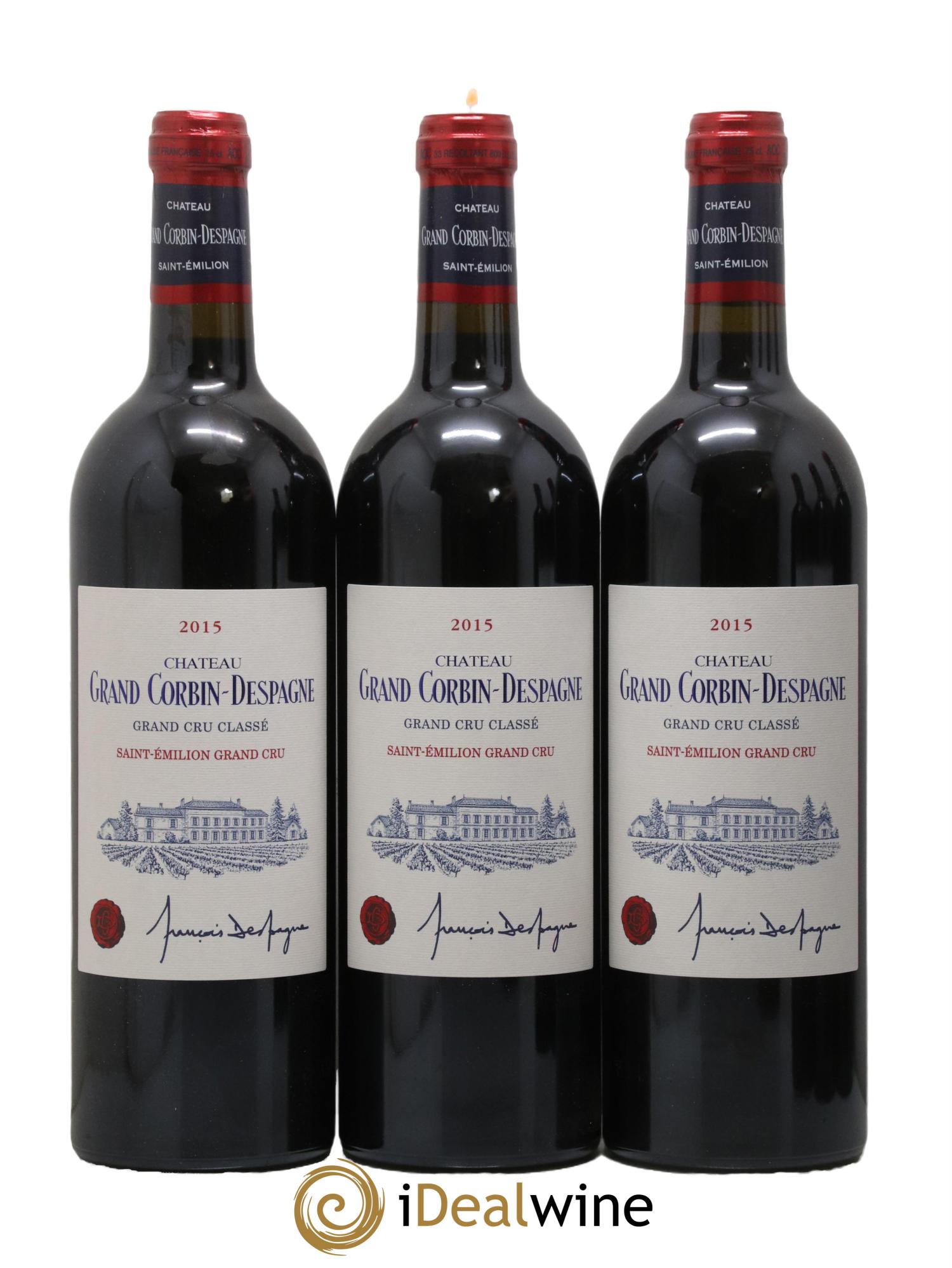 Château Grand Corbin Despagne Grand Cru Classé 2015 - Lot de 6 bouteilles - 2