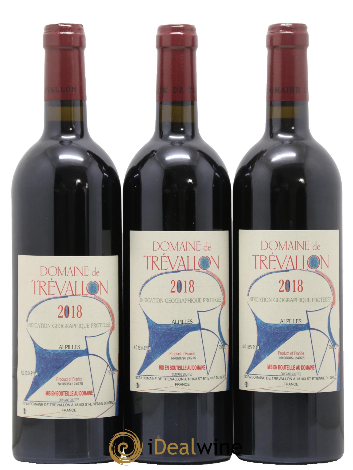 Alpilles Trévallon (Domaine de) Eloi Dürrbach 2018 - Lot de 3 bouteilles - 0