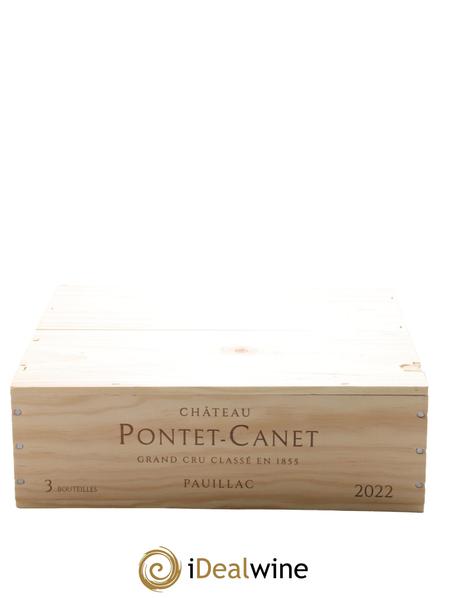 Château Pontet Canet 5ème Grand Cru Classé 2022 - Lot of 3 bottles - 1