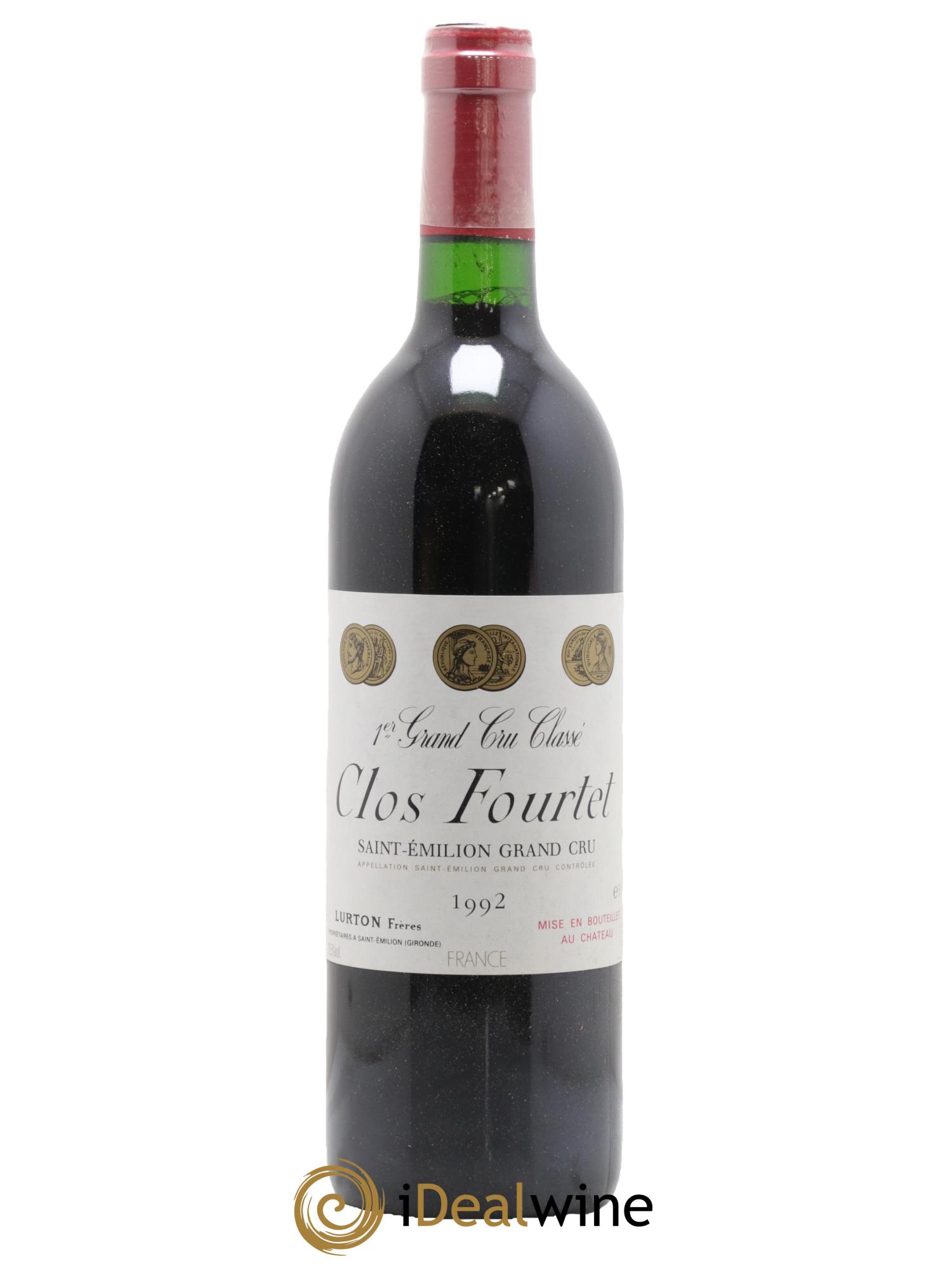 Clos Fourtet 1er Grand Cru Classé B 1992 - Posten von 1 Flasche - 0