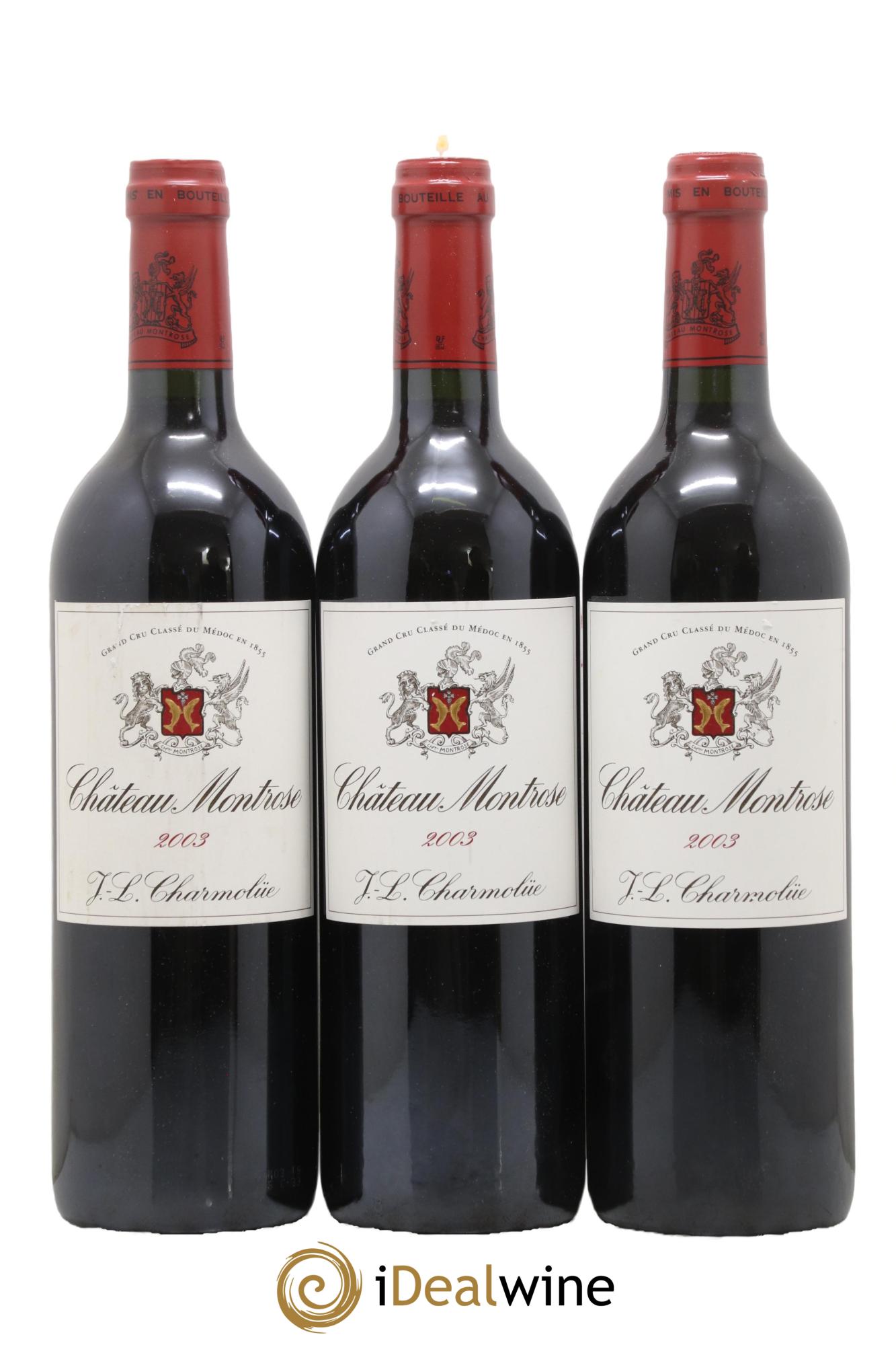 Château Montrose 2ème Grand Cru Classé 2003 - Lot de 3 bouteilles - 0