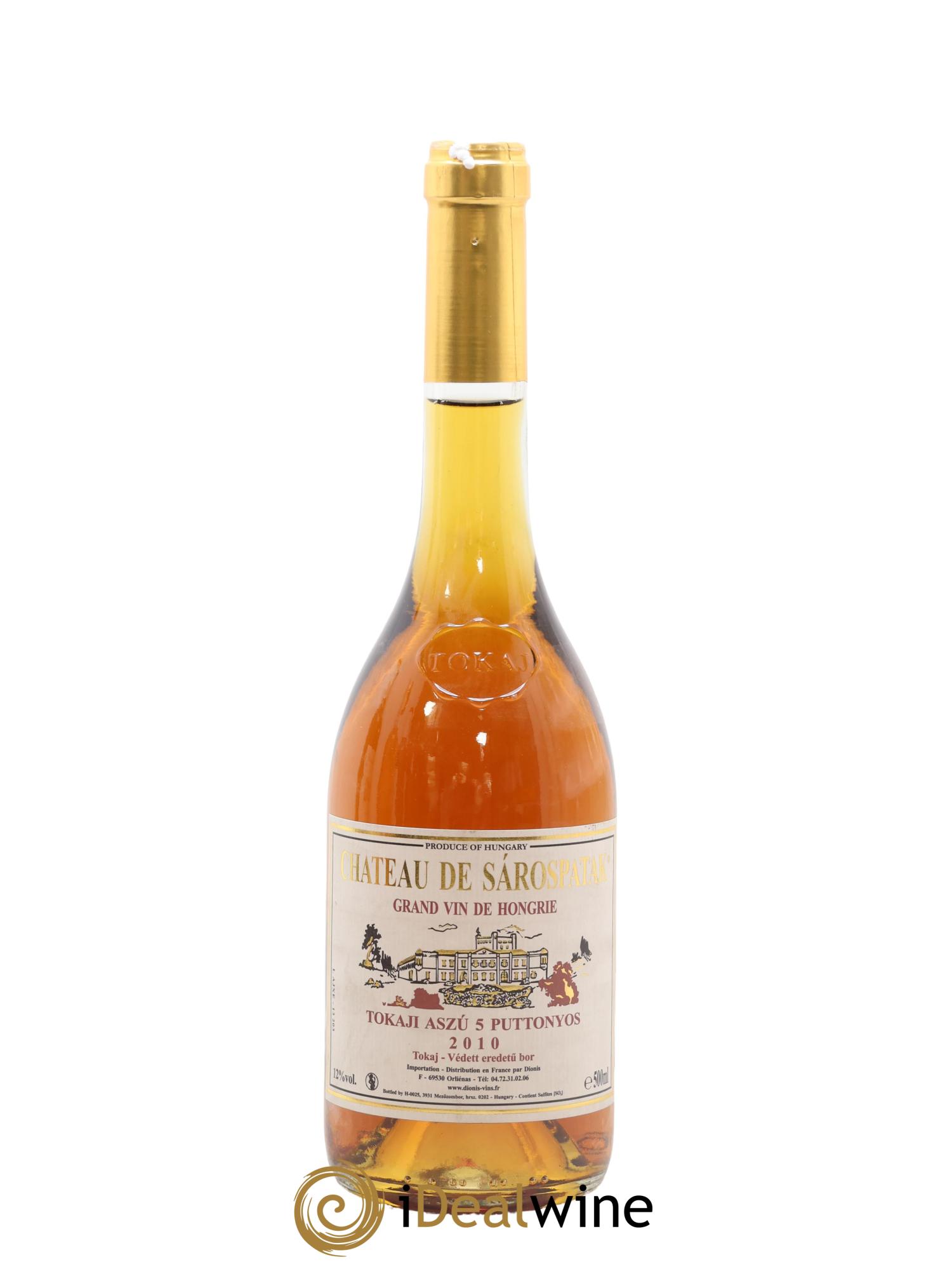Tokaji Aszu 5 Puttonyos Château Sarospatak 2010 - Lot of 1 500ml format - 0
